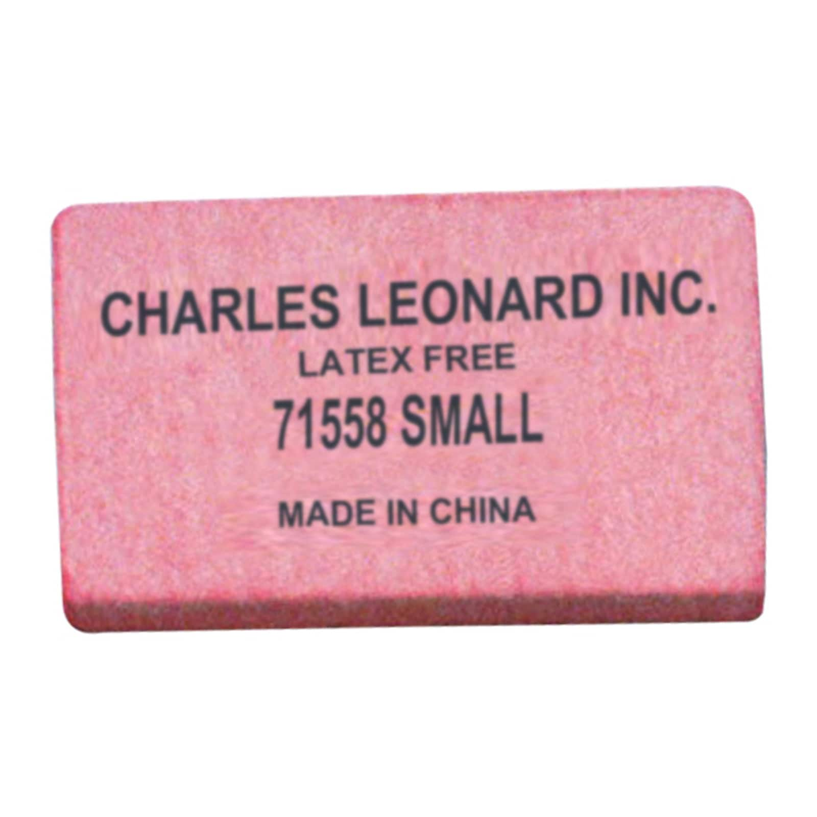 Charles Leonard Small Synthetic Pink Pencil Eraser Block, 240ct.