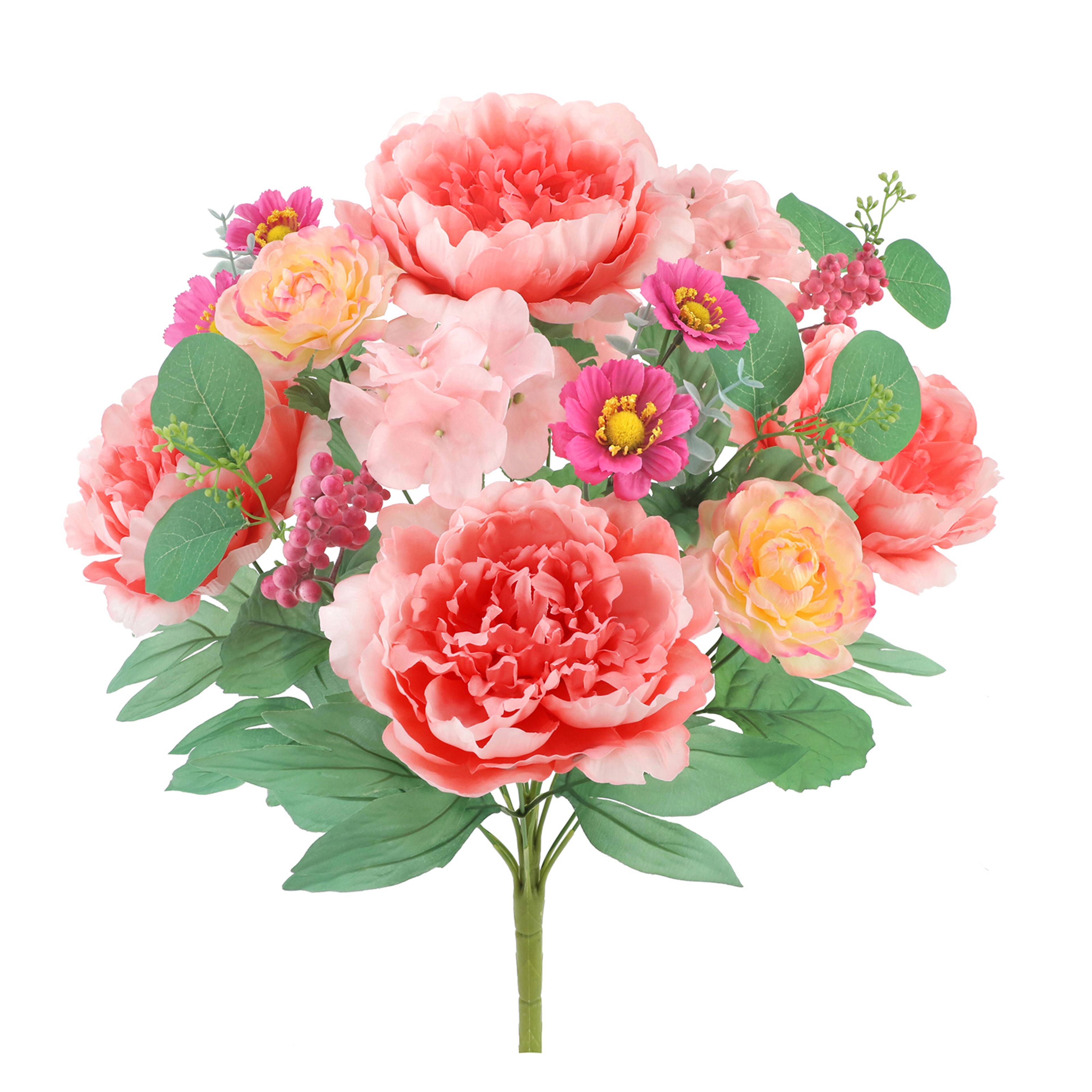 22" Peony & Hydrangea Mix Deluxe Bush by Ashland®