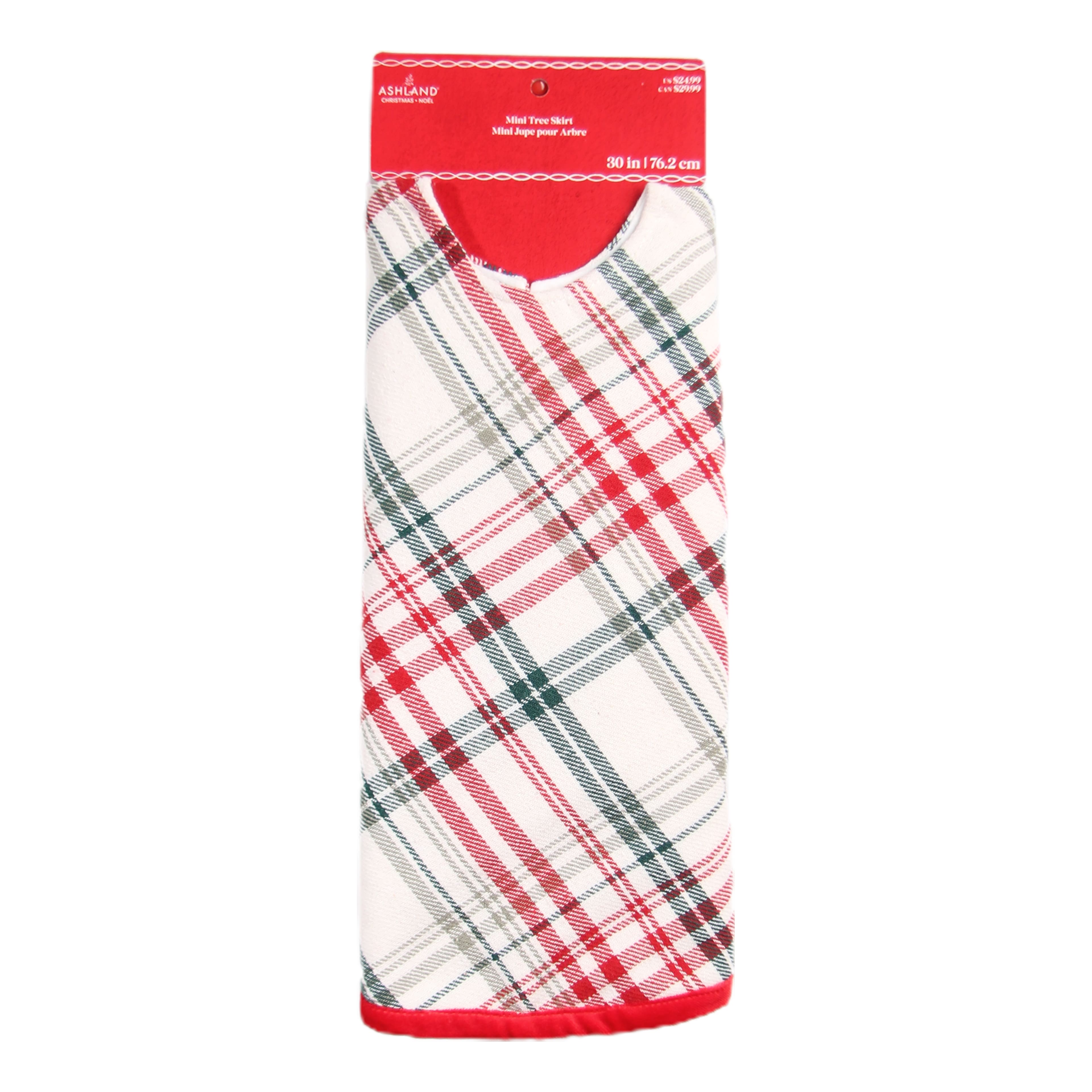 30&#x22; Plaid Mini Tree Skirt by Ashland&#xAE;