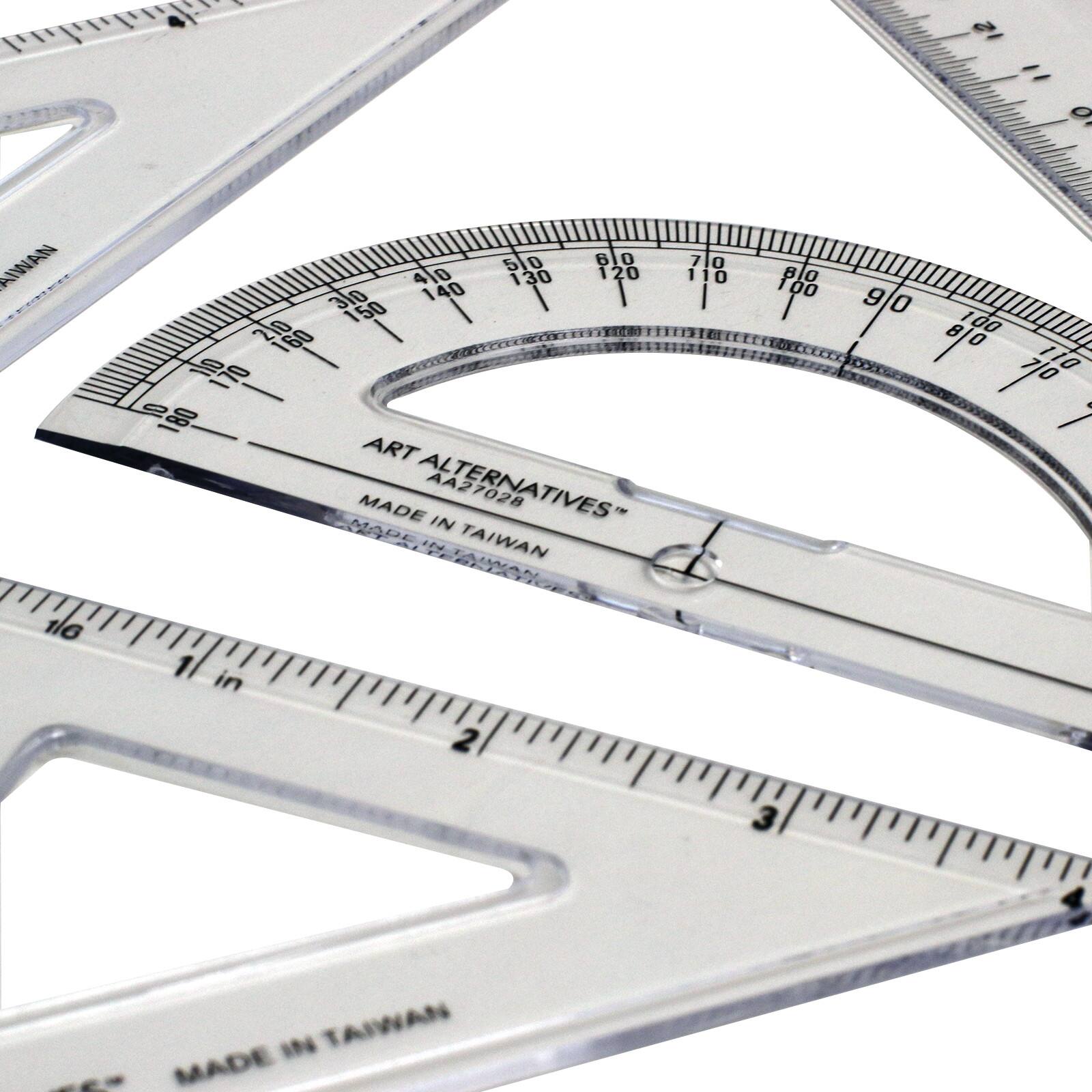 12 Pack: Art Alternatives Combo Geometry Set with 8&#x22; Ruler
