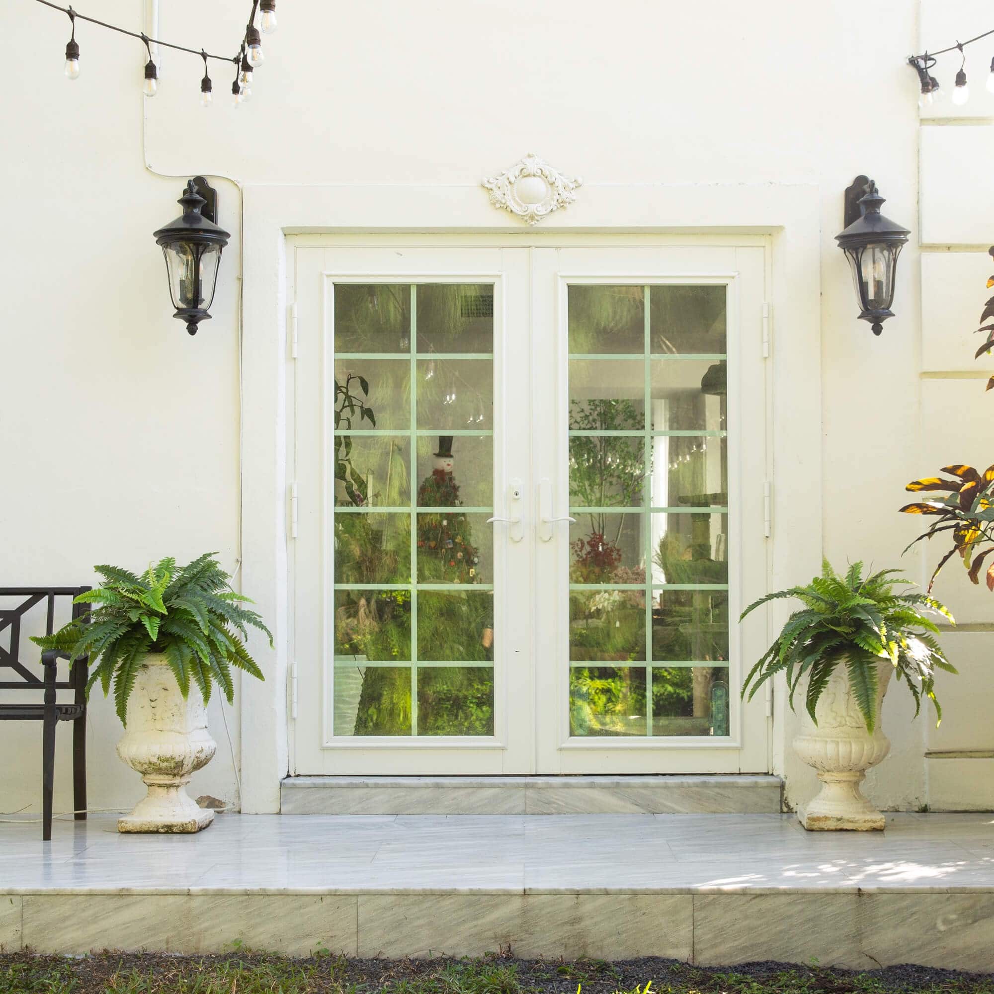 40" UV-Resistant Artificial Boston Ferns, 2ct.