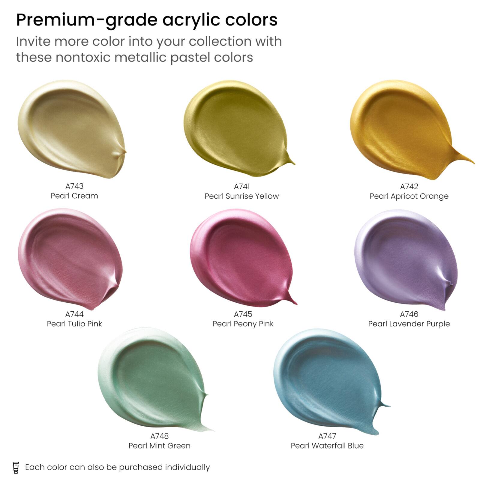 Arteza® Metallic Pastel Acrylic Paint Set