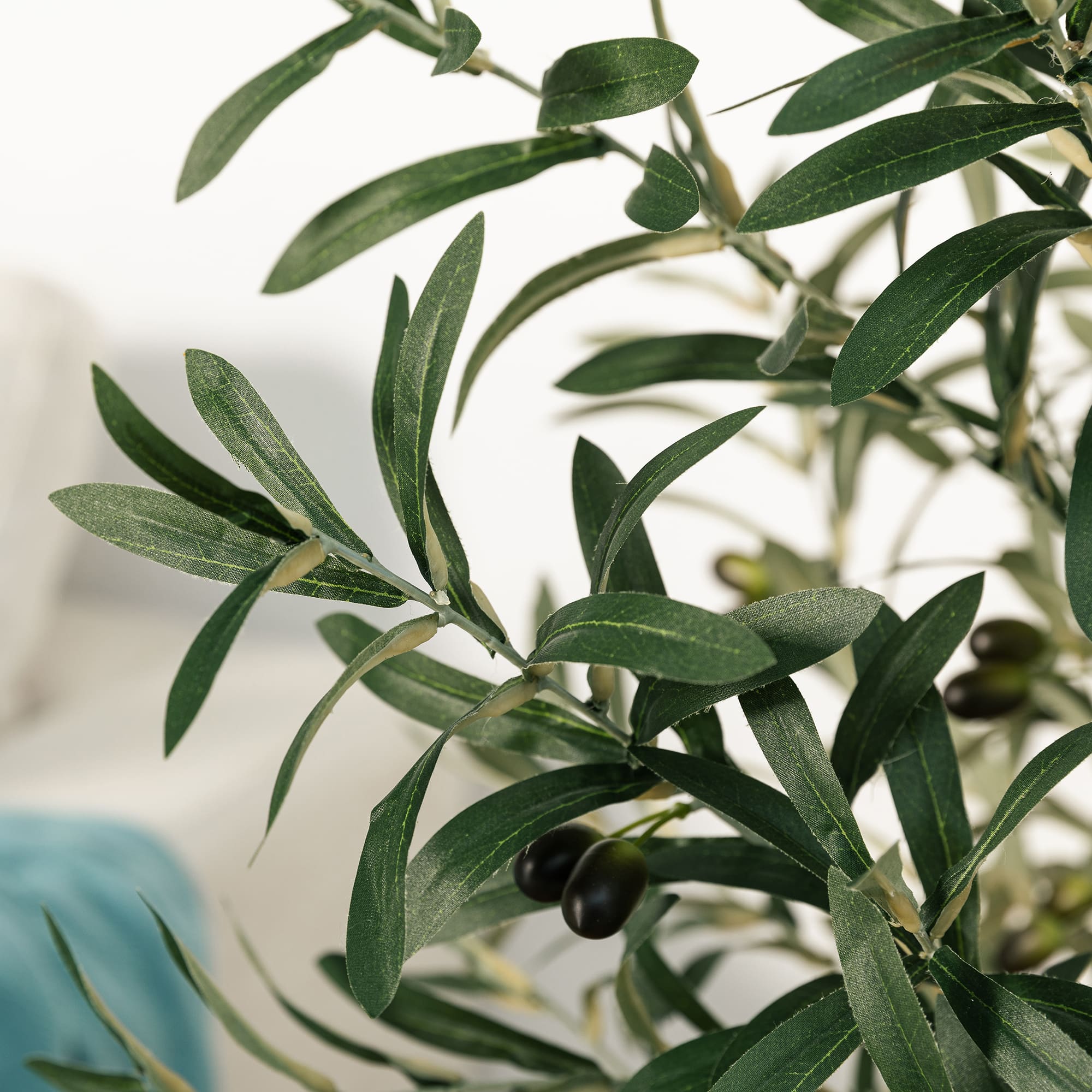 Glitzhome&#xAE; 4ft. Faux Olive Tree in Pot