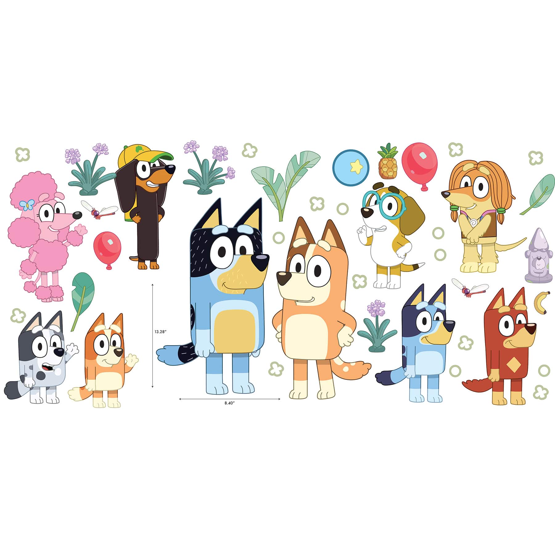 RoomMates Bluey Family and Friends Wall Decals