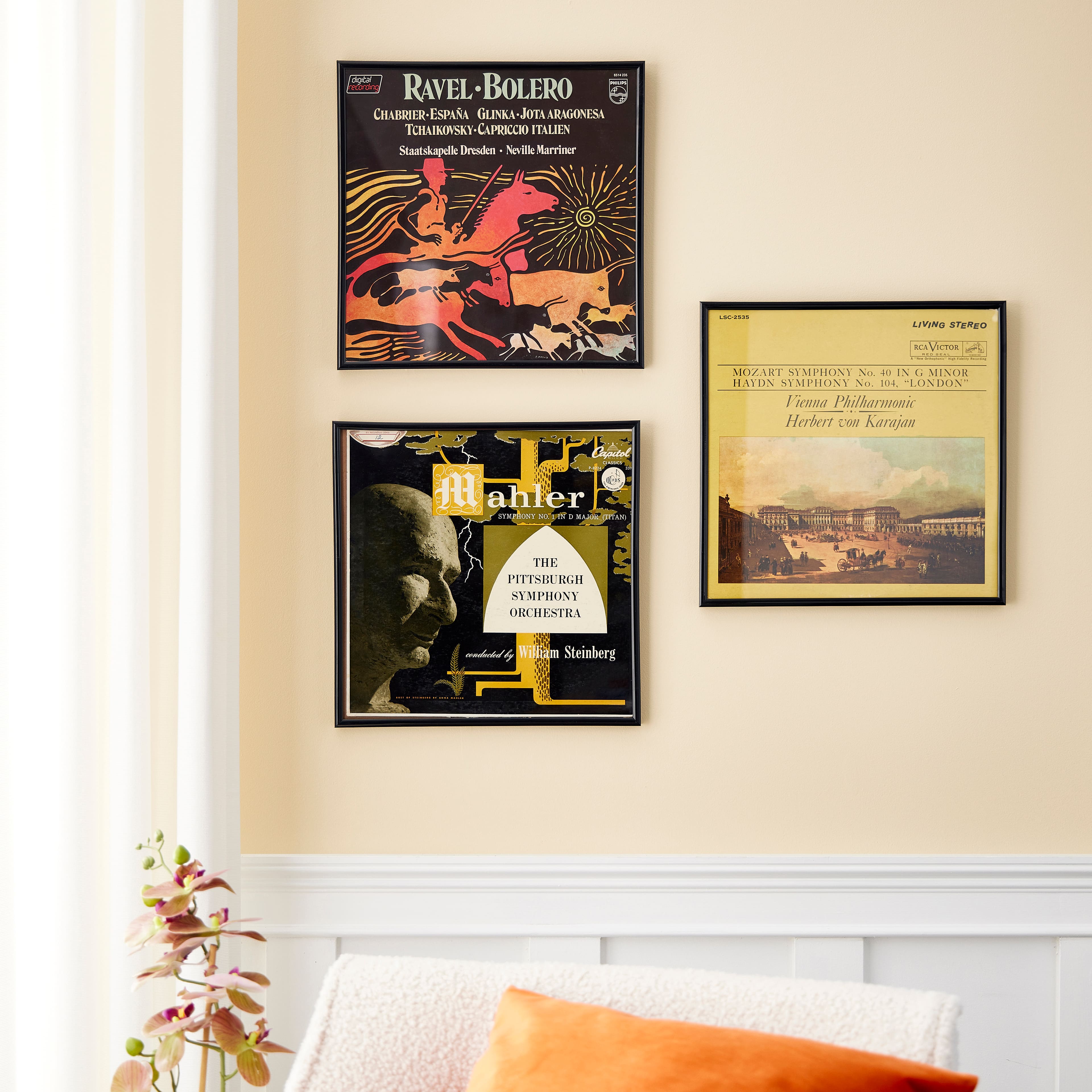 Paquet de 3 cadres pour disque vinyle de Studio Décor