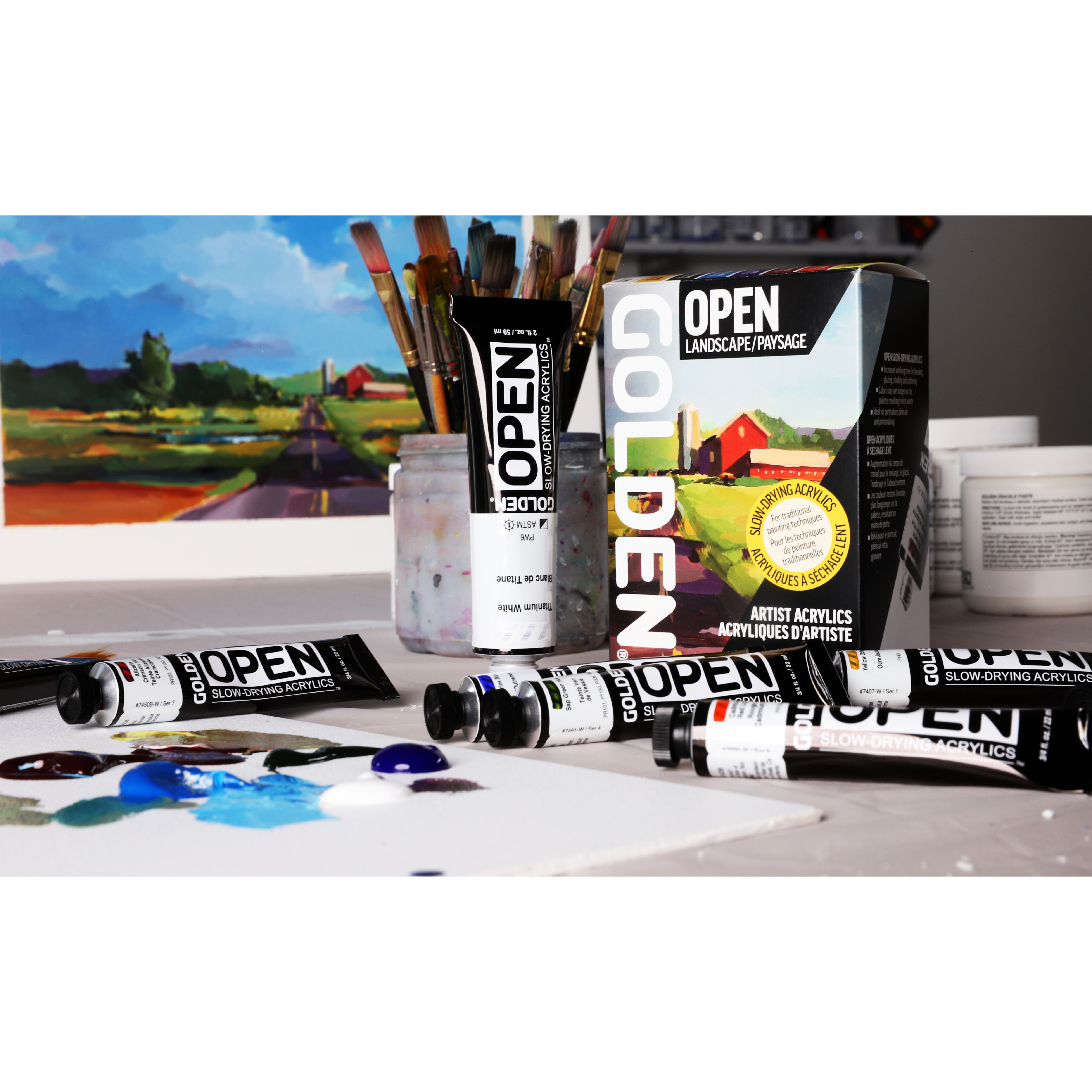 Golden® OPEN Slow-Drying Acrylics Landscape Set