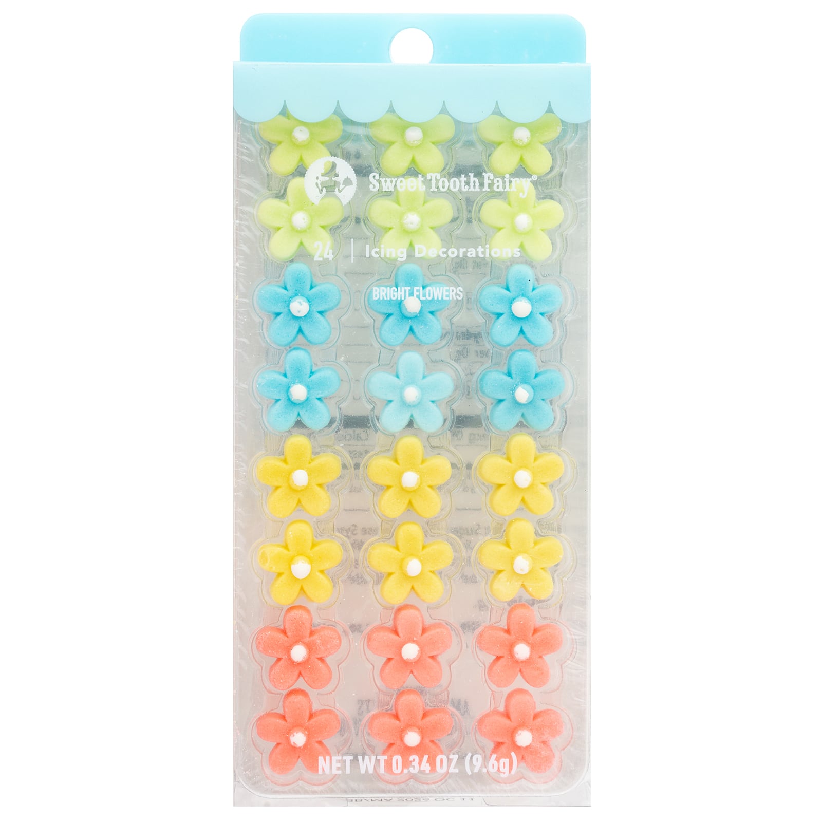 Sweet Tooth Fairy&#xAE; Bright Flower Icing Decorations, 24ct.