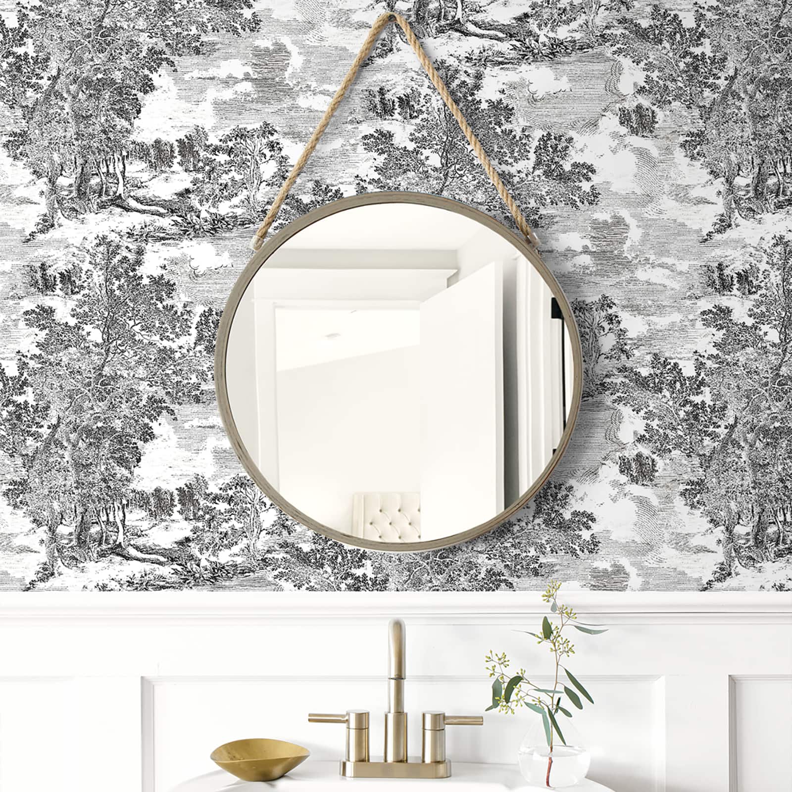 Surface Style Serene Scenes Toile Peel &#x26; Stick Wallpaper