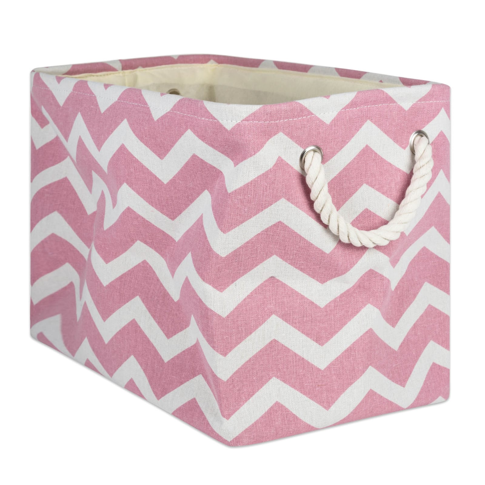 Medium Chevron Polyester Rectangle Bin