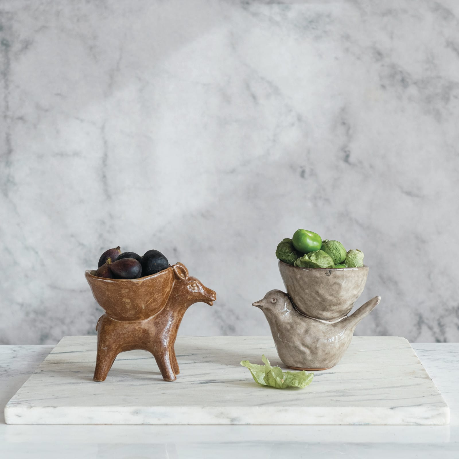 Hello Honey 6.5" Rustic Stoneware Donkey Bowl