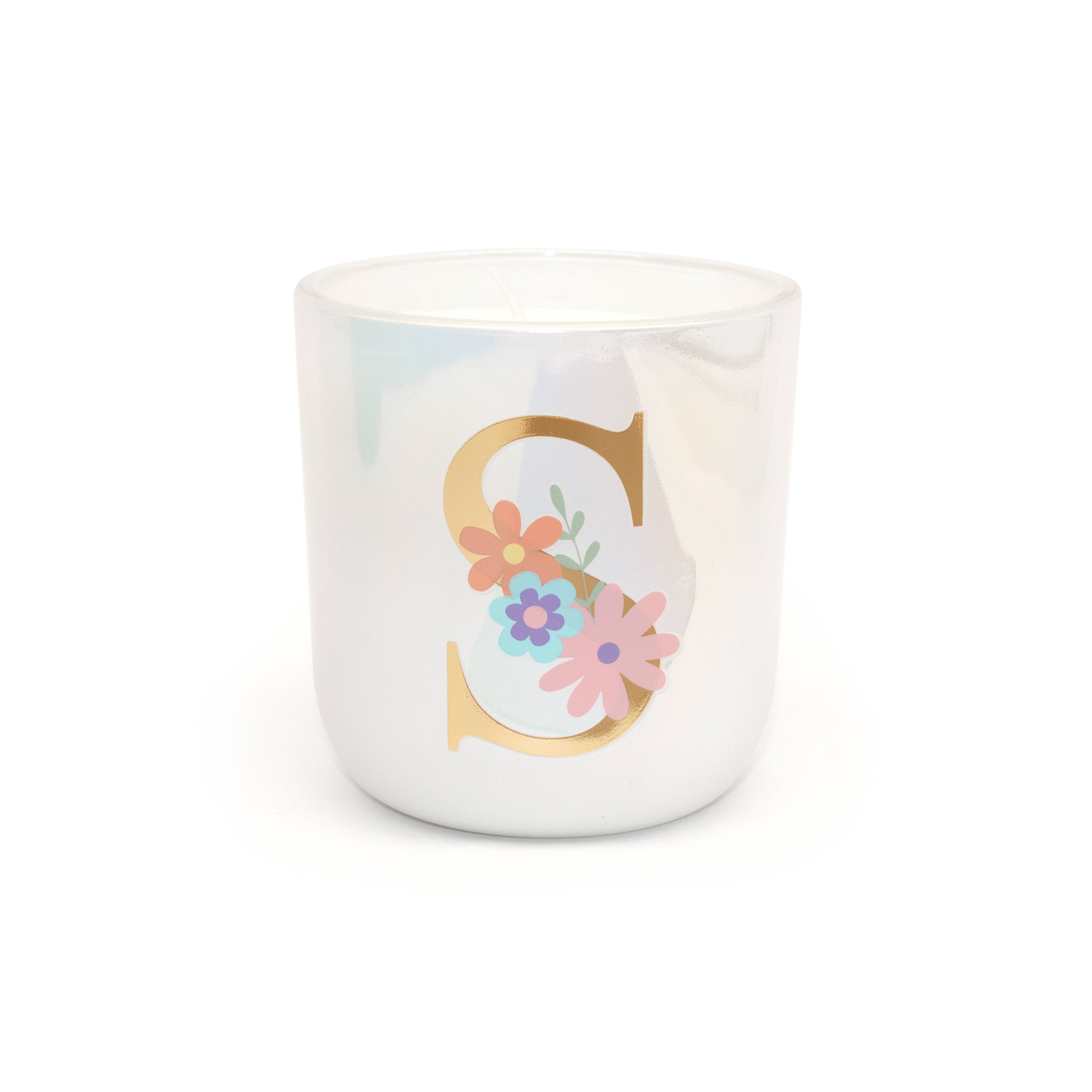 Assorted 10oz. Gold Monogram Citrus Sunrise Scented Jar Candle, Set 1 by Ashland&#xAE;