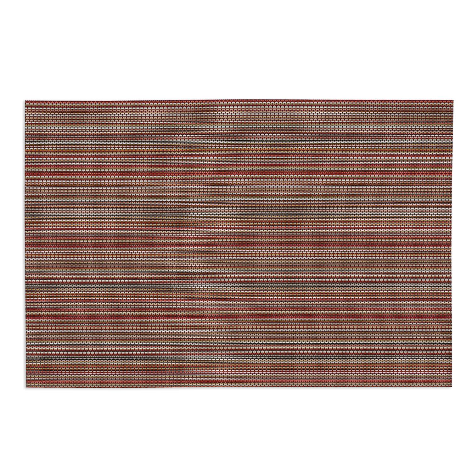 DII® Tango Red Pvc Micro Stripe Placemat (Set of 6)