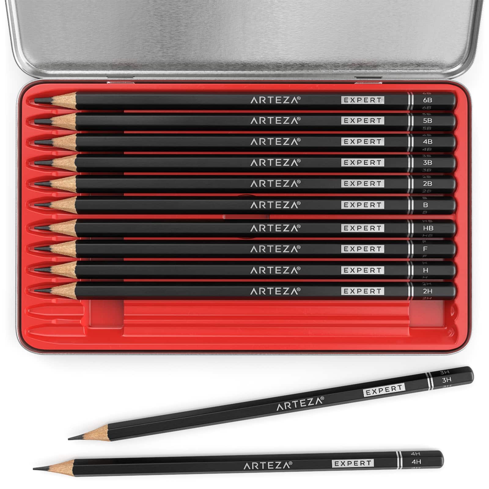 Arteza® 12 Piece Professional Graphite Drawing Pencil Set