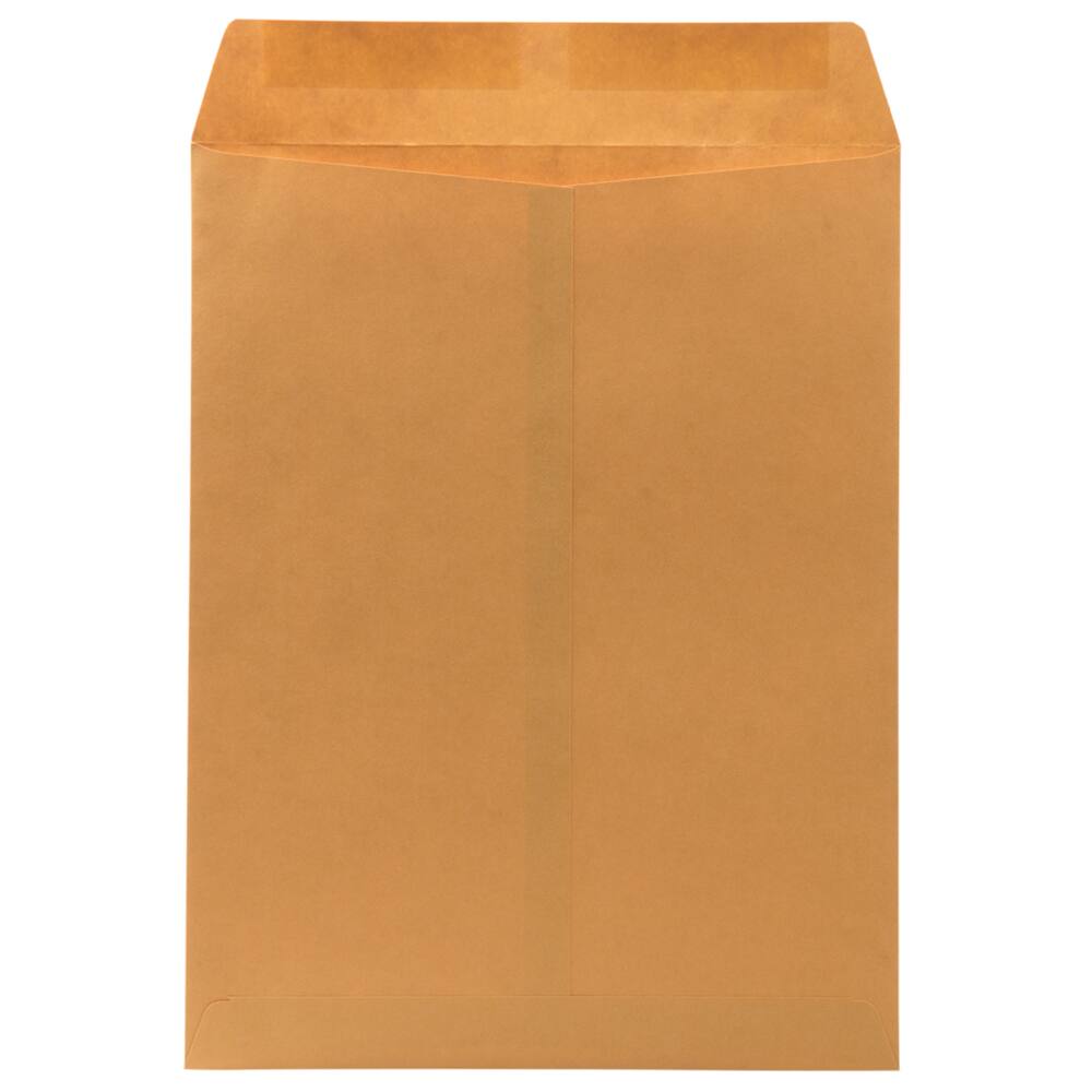JAM Paper 10&#x22; x 13&#x22; Brown Kraft Recycled Manila Open End Envelopes, 100ct.
