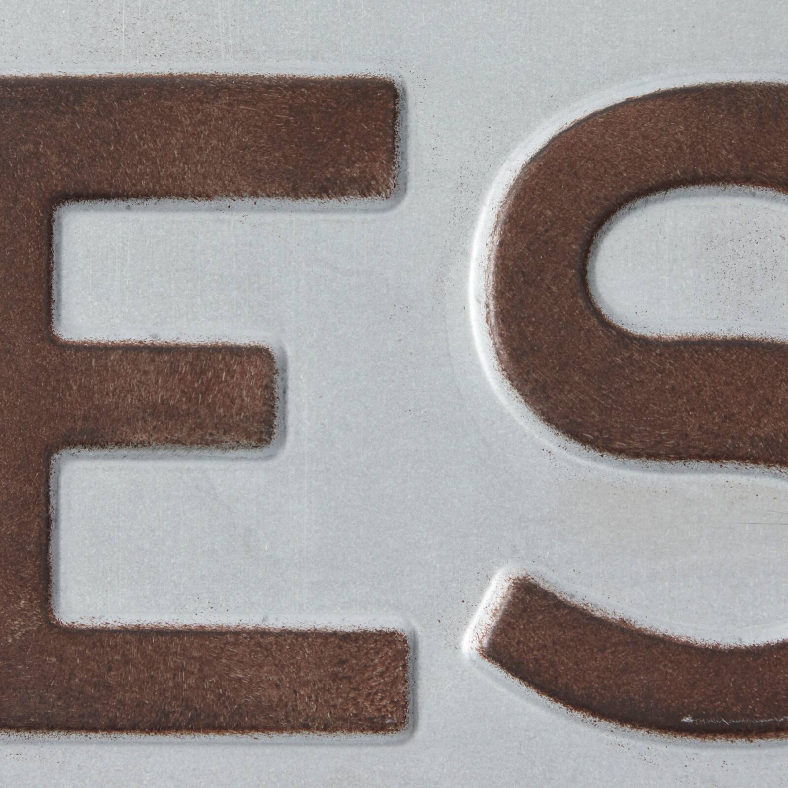 36&#x22; Gray Farmhouse Metal Wall Sign