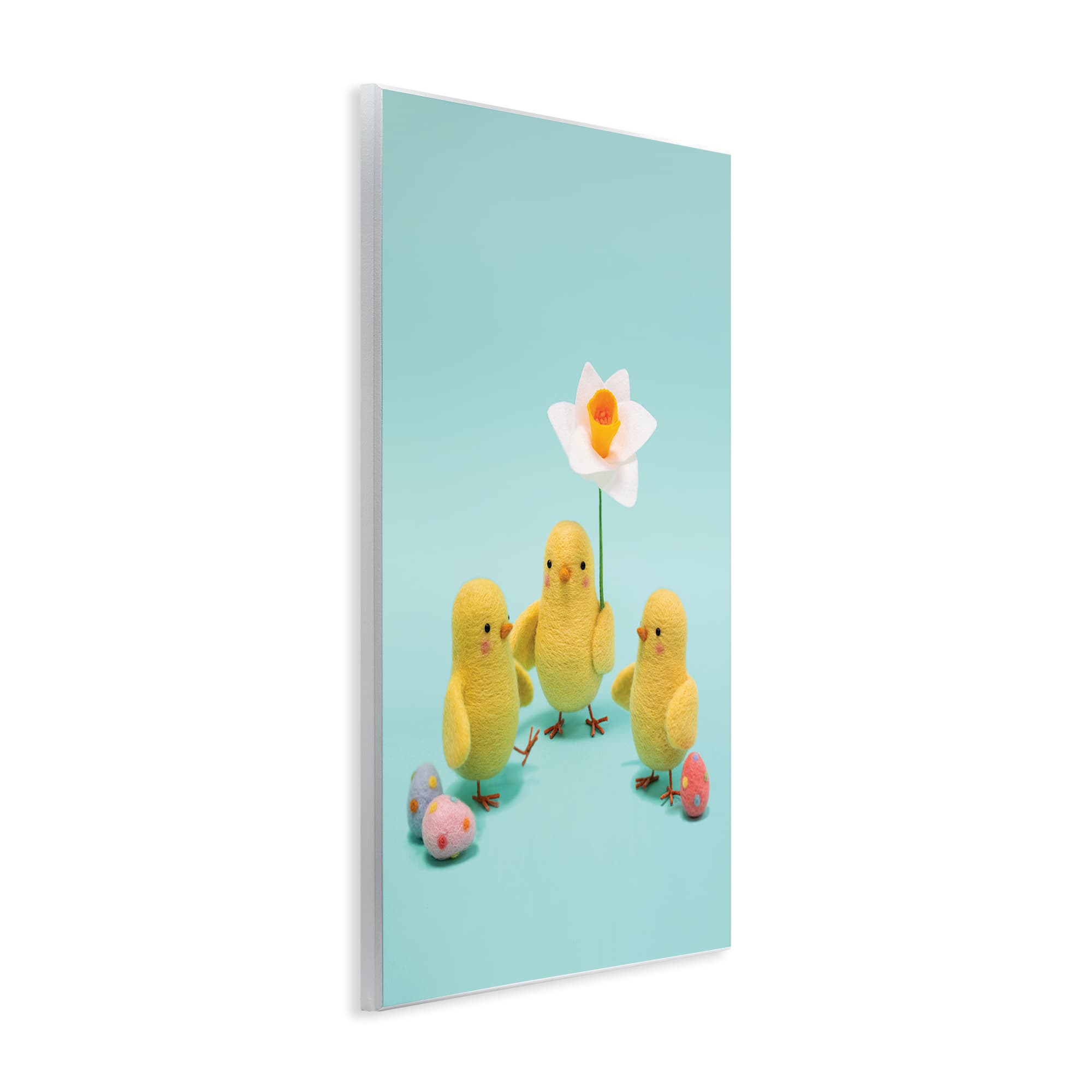 Stupell Industries Spring Chicks Floral Easter Eggs Wall Plaque Art