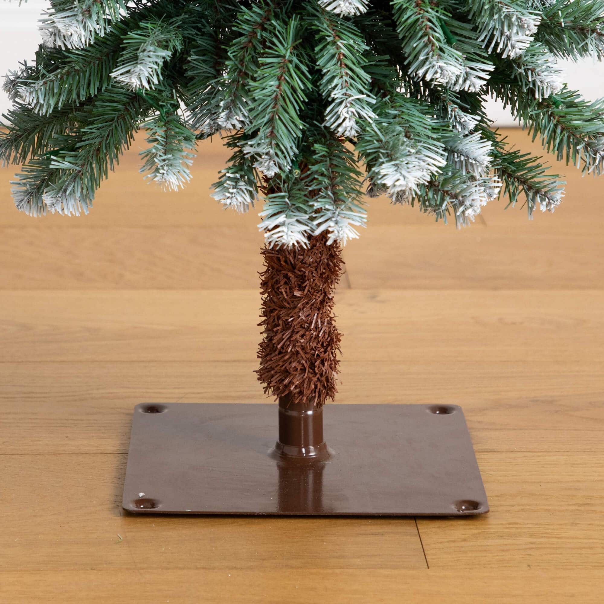 Pre-Lit Frosted Pine Artificial Christmas Tree Set