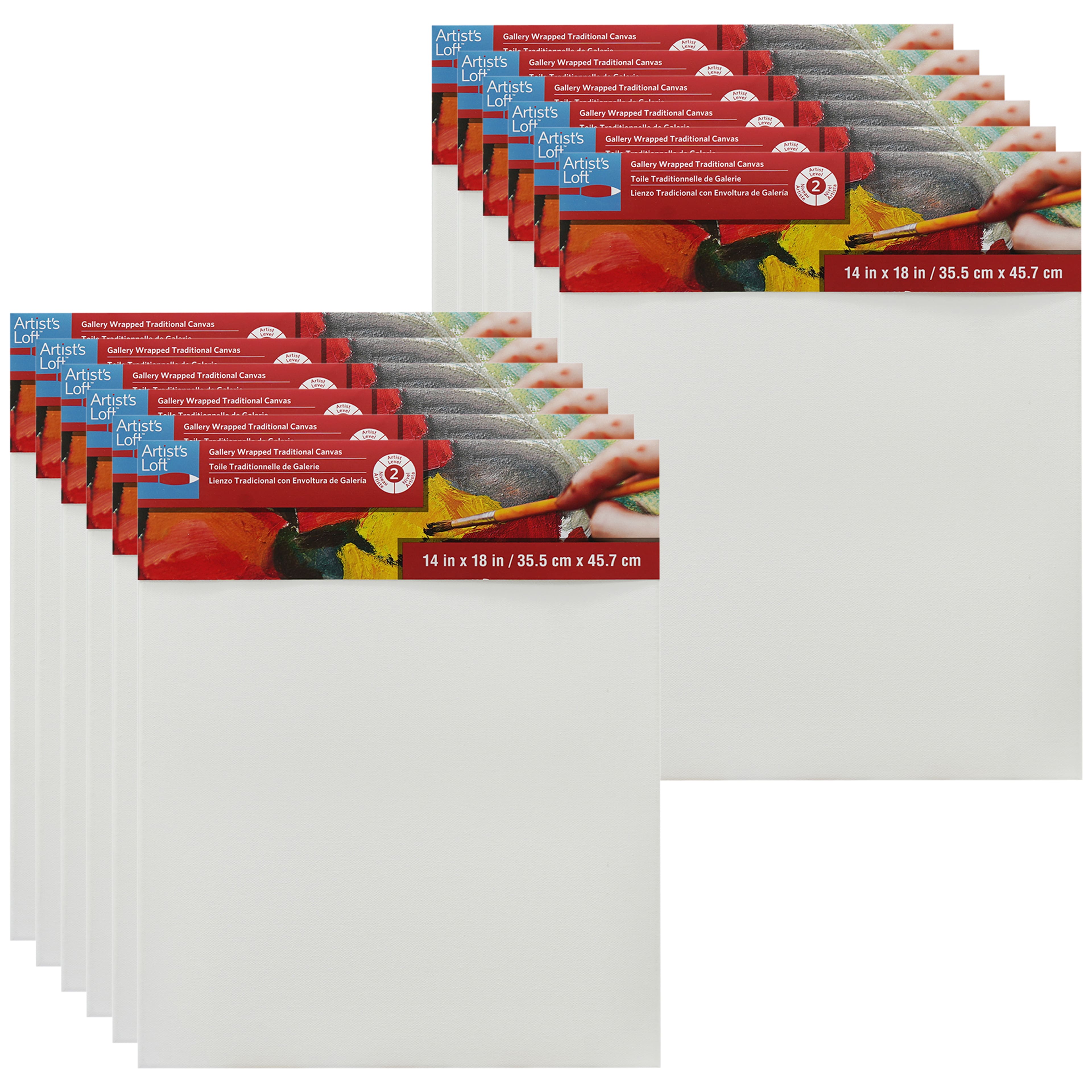 12 Pack: Level 2 Gallery Wrapped Traditional Canvas by Artist&#x27;s Loft&#xAE;