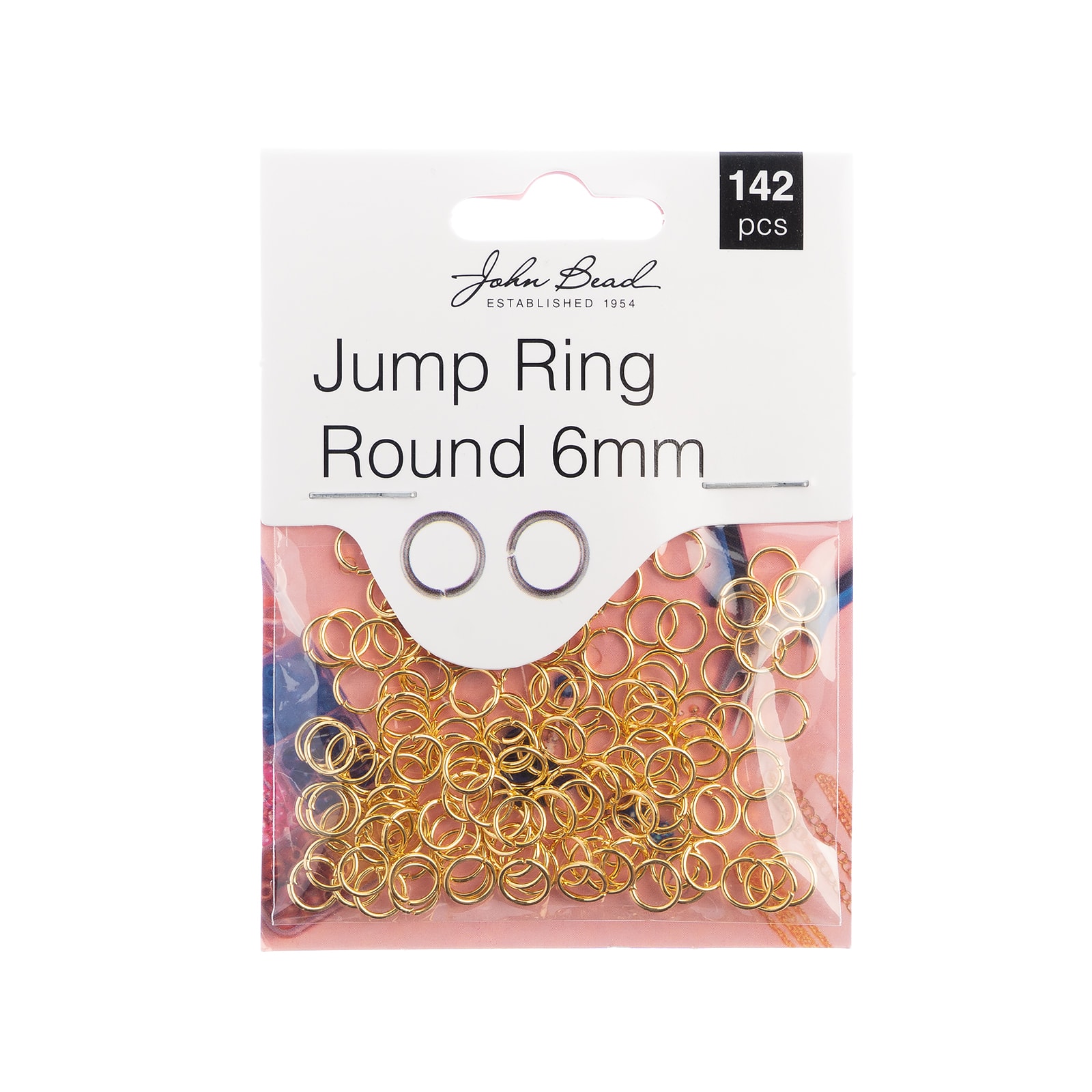 John Bead Must Have Findings 6mm Round Jump Ring, 142ct.