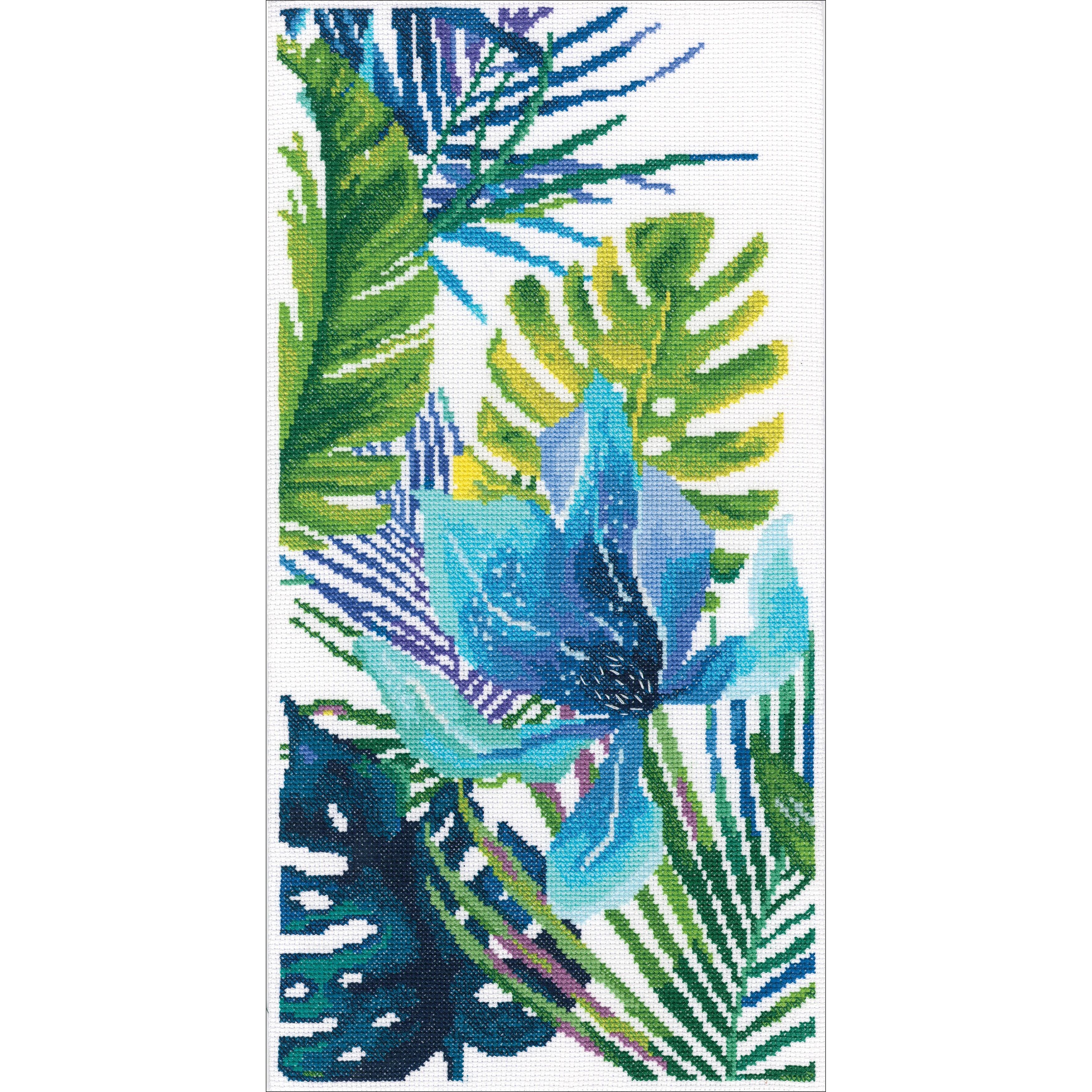 RTO Blue Flower Counted Cross Stitch Kit Michaels