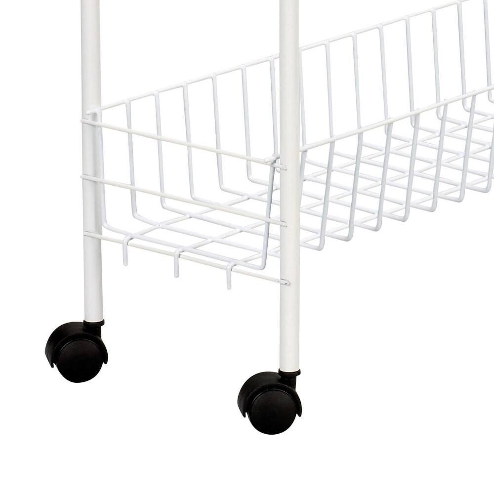Household Essentials 30&#x22; Slim 3-Shelf Storage &#x26; Utility Cart