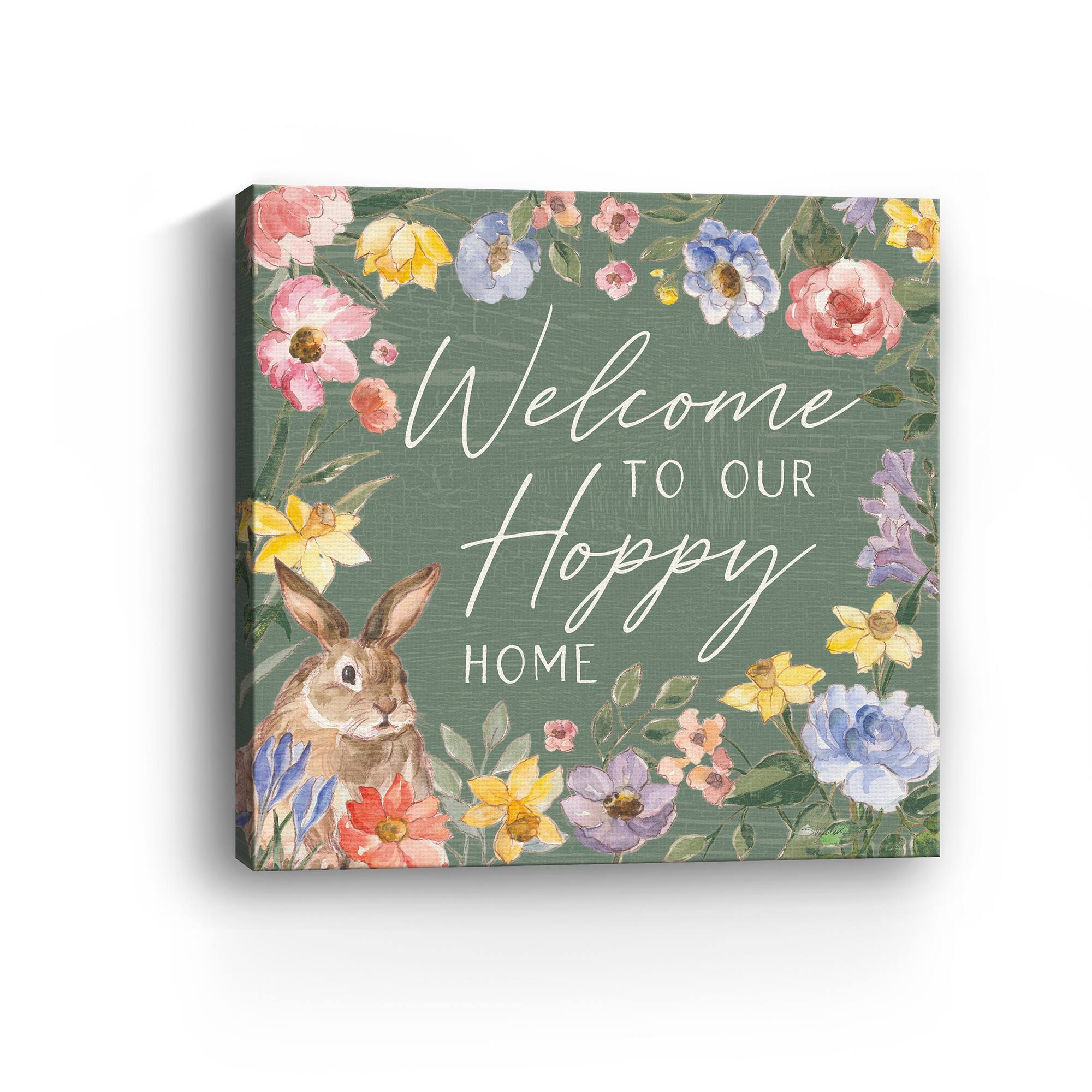 Lumaprints Happy Easter III Sage Canvas Giclée Art