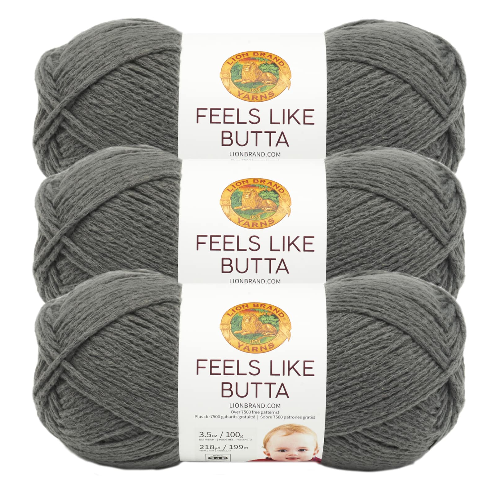 3 Pack Lion Brand® Feels Like Butta® Solid Yarn