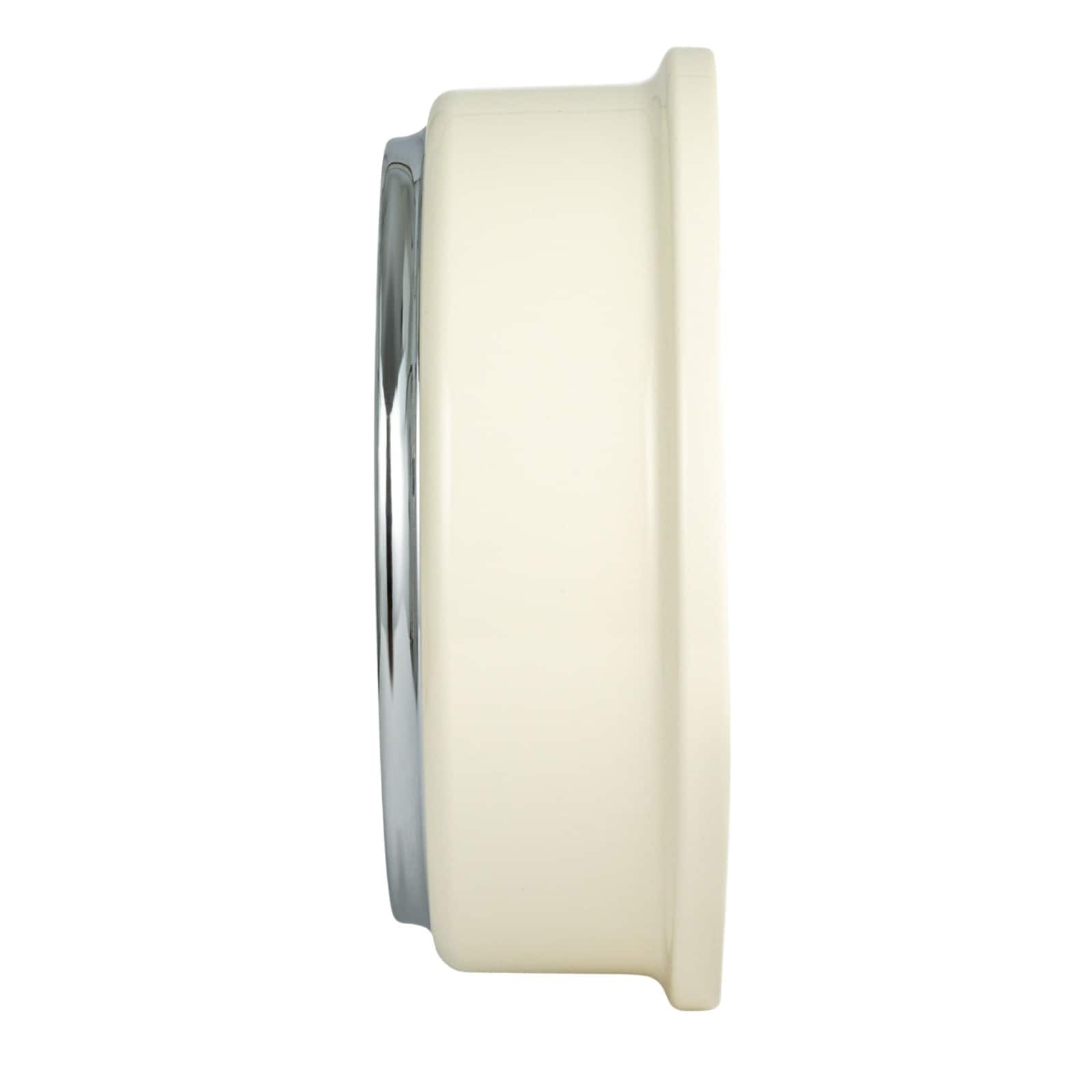 Hello Honey® 12" Cream Chic Round Wall Clock