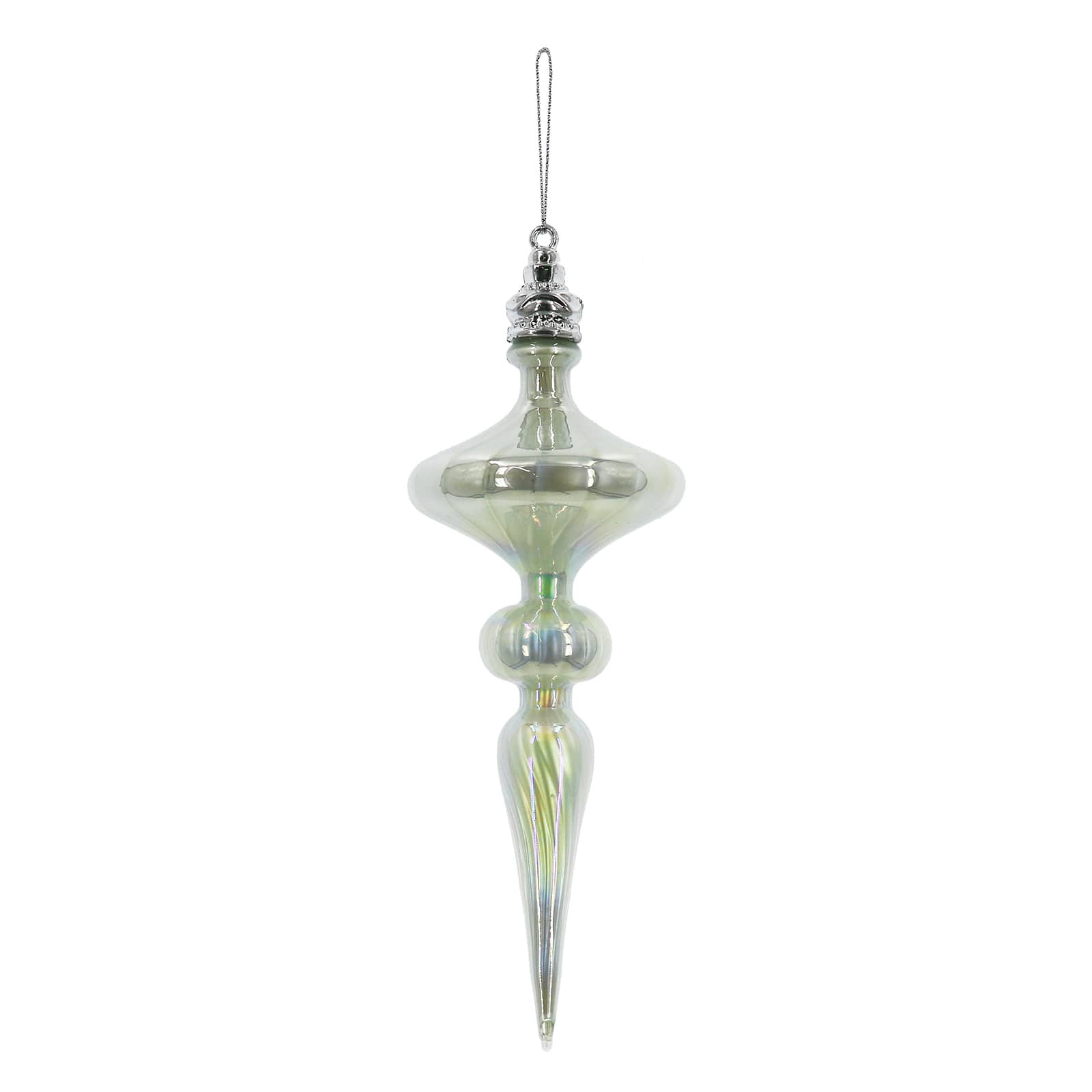 8.75&#x22; Purple Finial Glass Ornament by Ashland&#xAE;