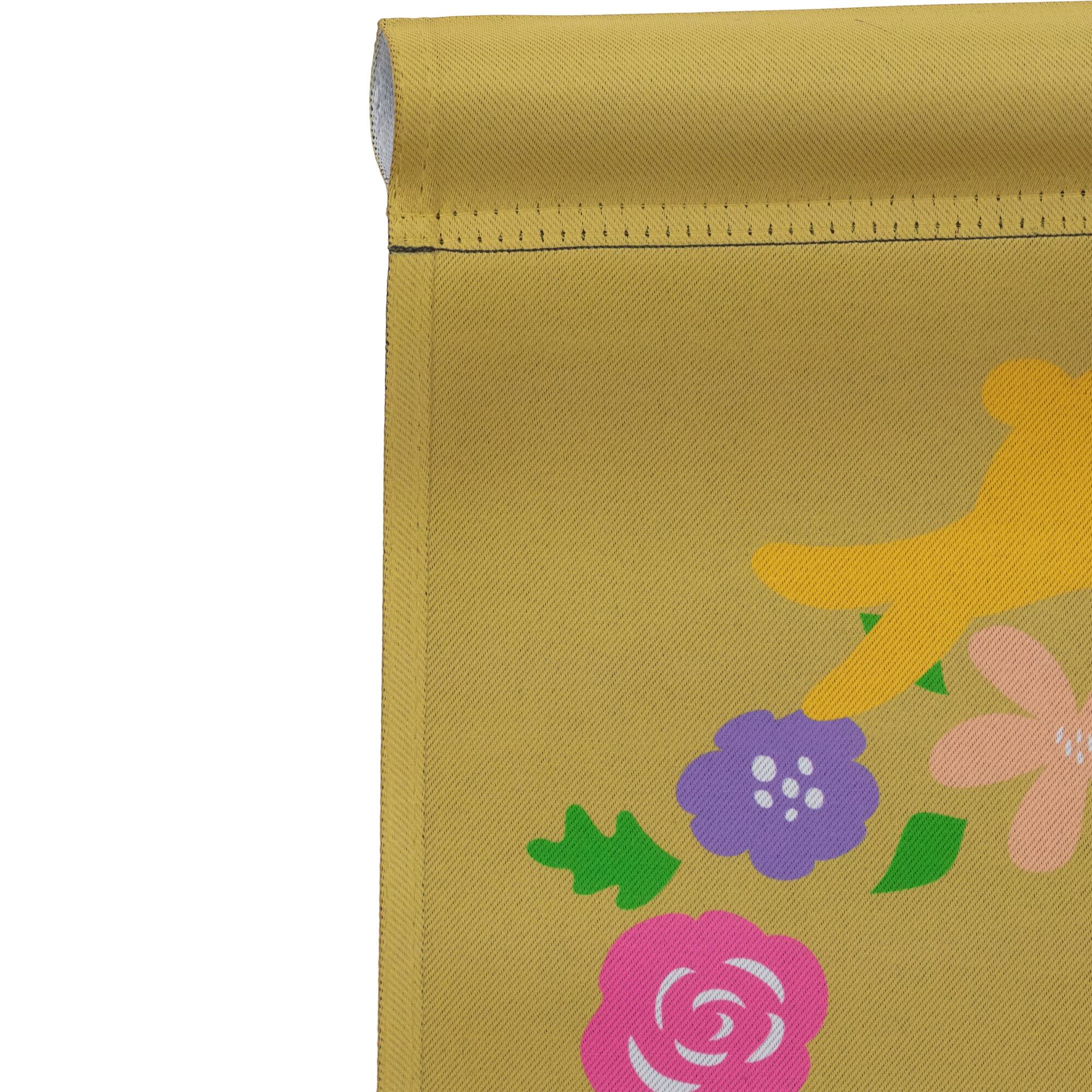 Golden Happy Easter Floral Hopping Bunnies Garden Flag