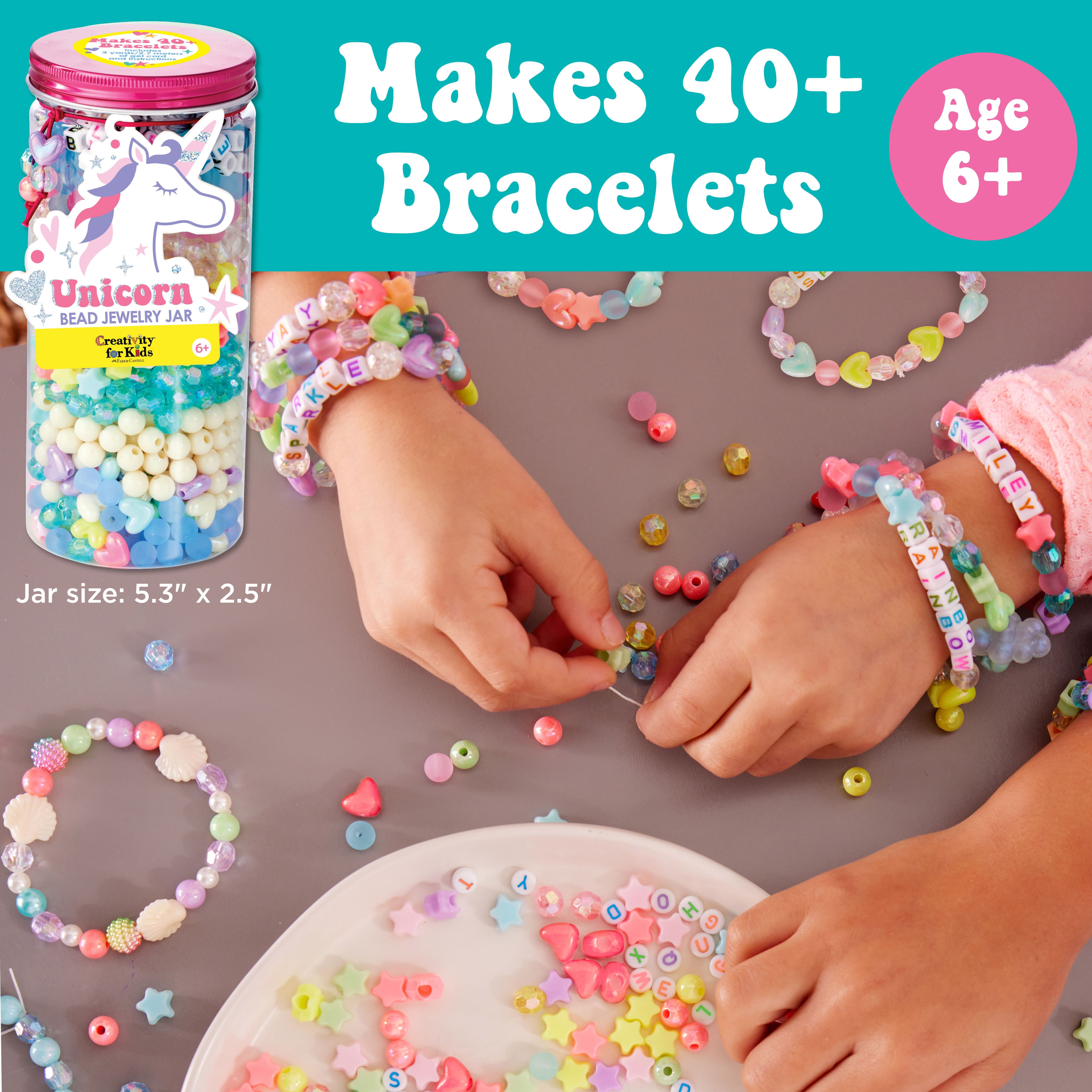 Creativity for Kids&#xAE; Unicorn Bead Jewelry Jar