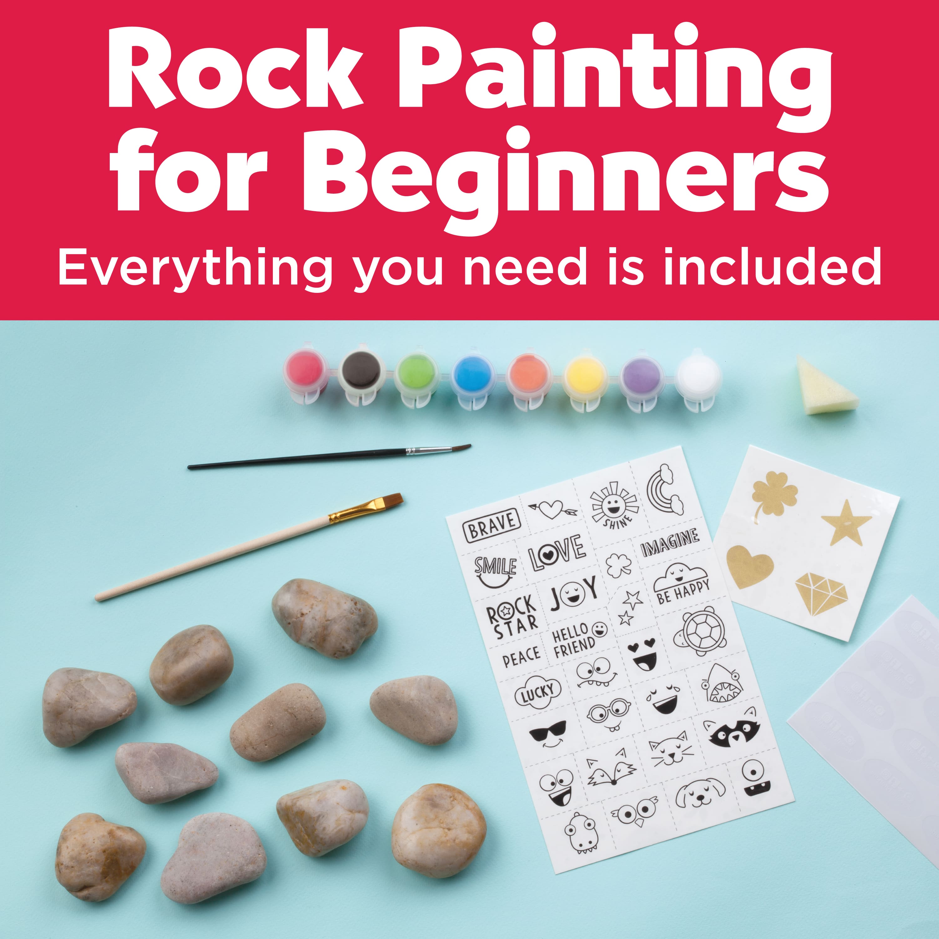 Holiday Hide and Seek Rock Painting Kit Faber-Castell 6193000 