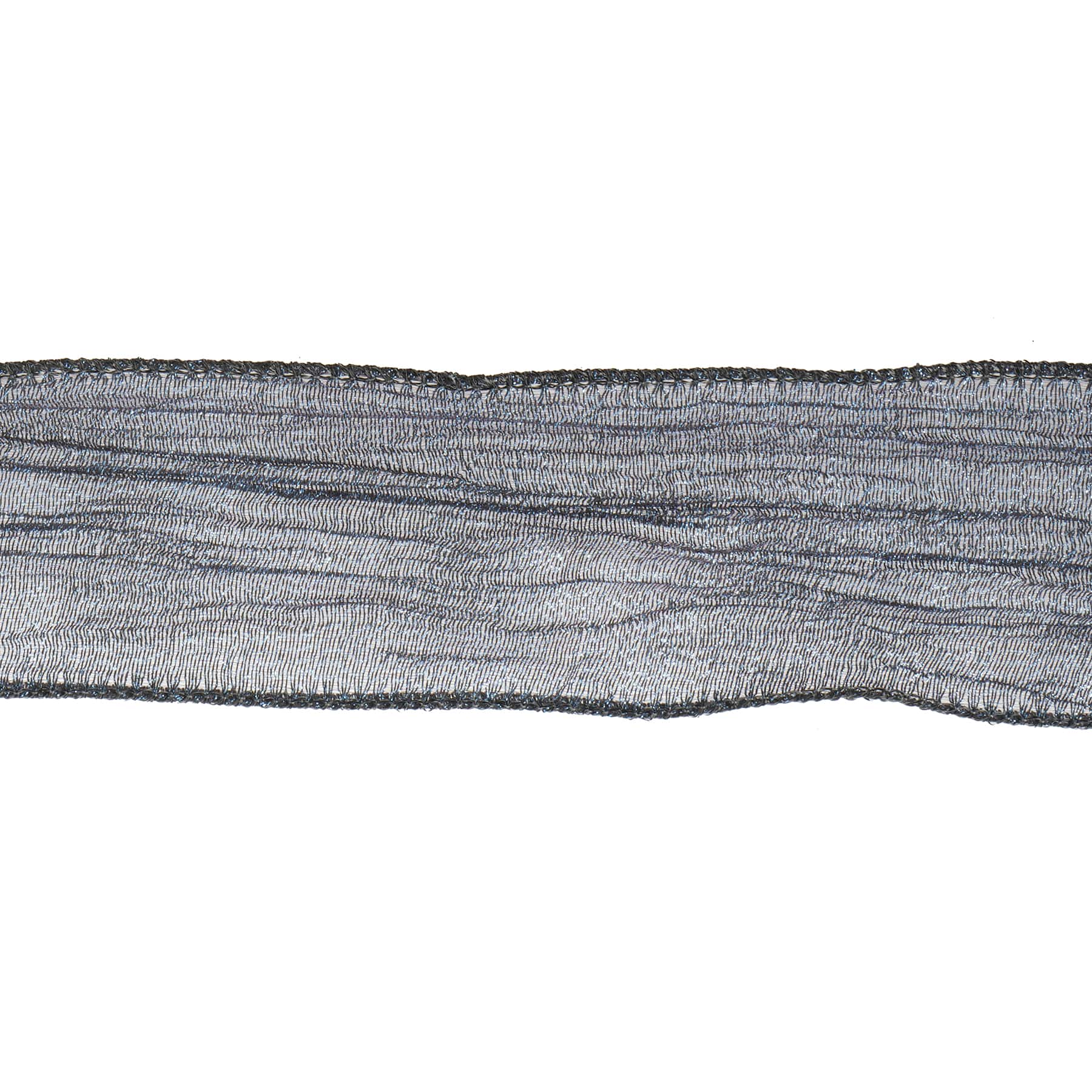 2.5&#x22; x 20ft. Black Metallic Wired Ribbon by Celebrate It&#xAE; Halloween
