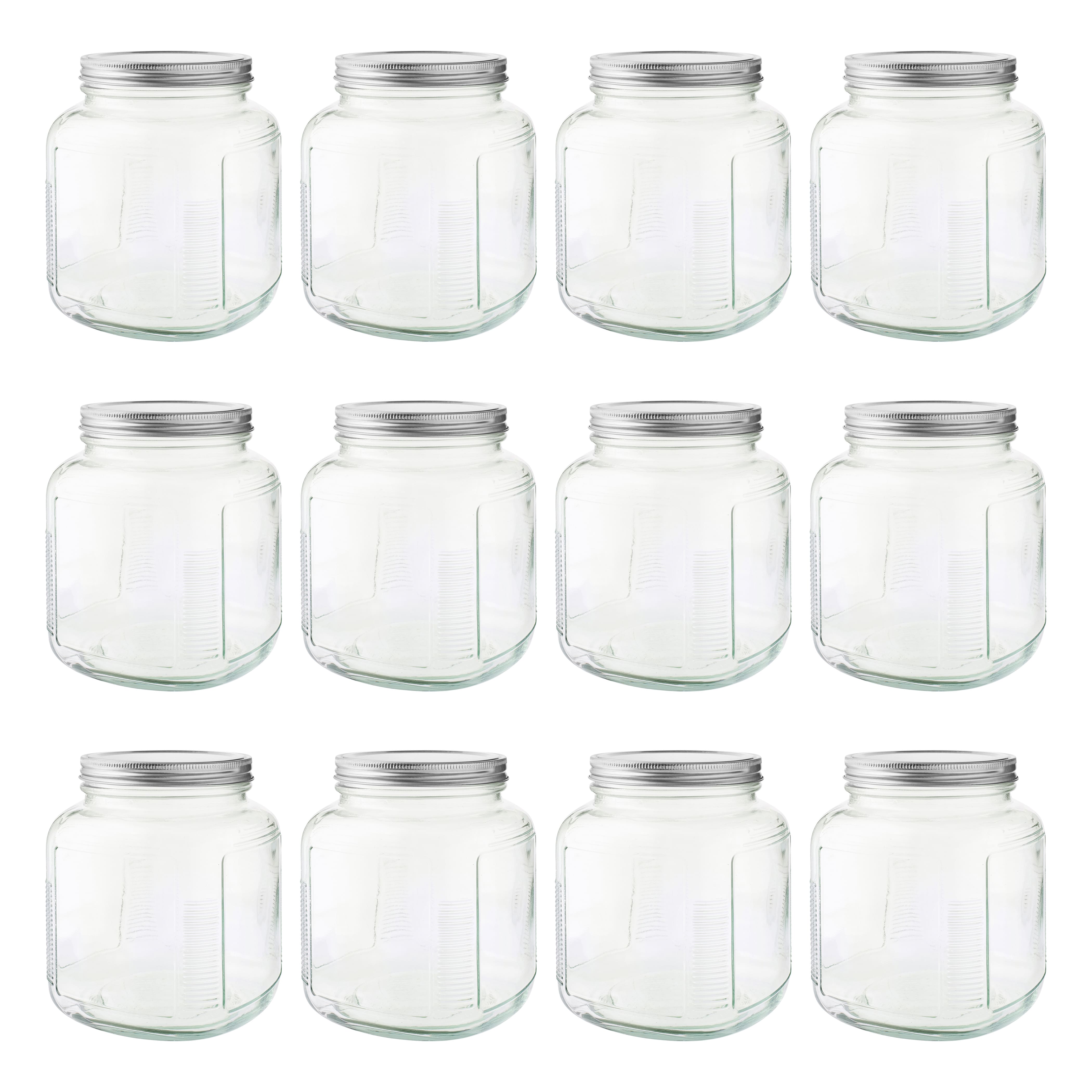 12 Pack: 6.75" Glass Square Cracker Jar by Ashland®