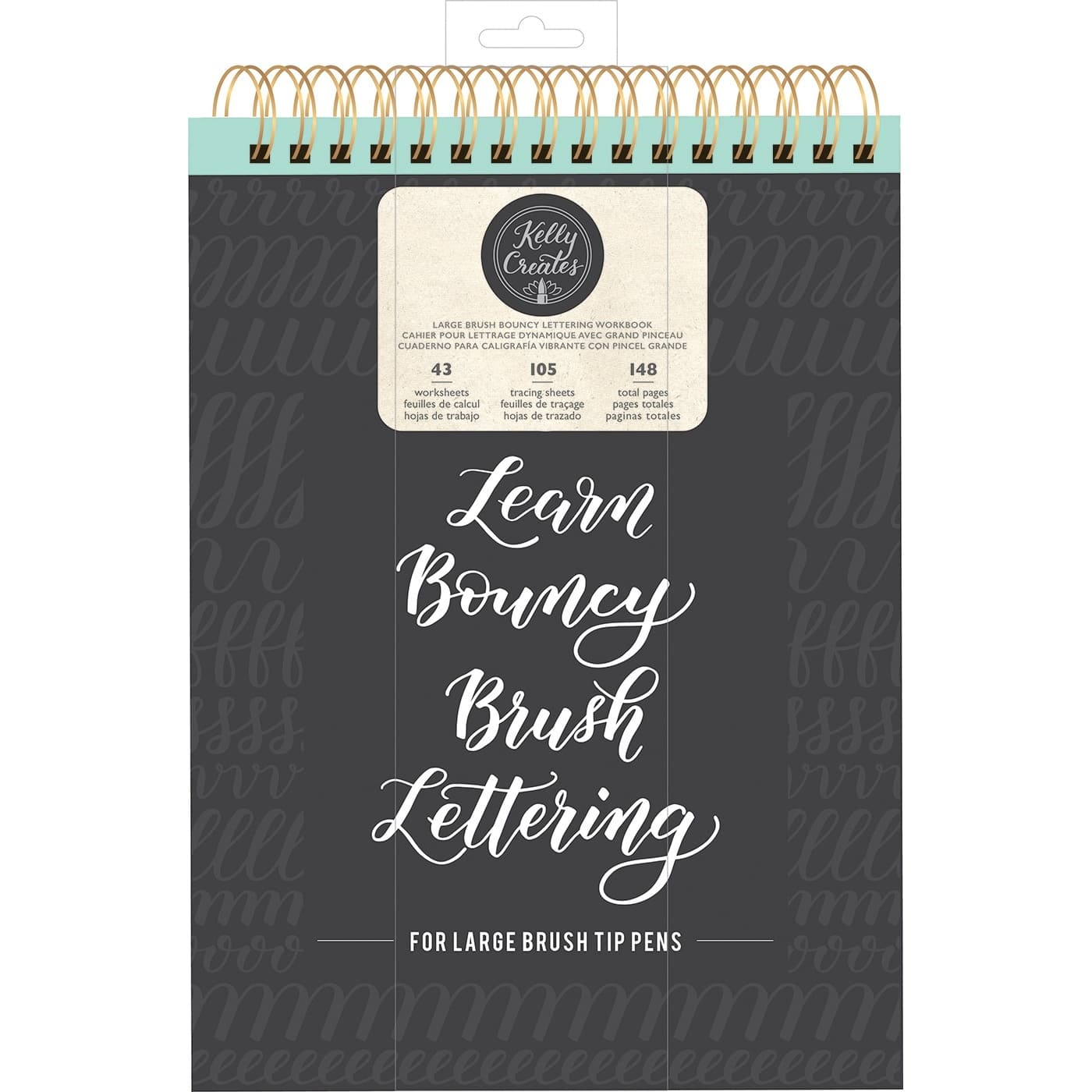 American Crafts&#x2122; Kelly Creates Large Brush Bouncy Lettering Workbook