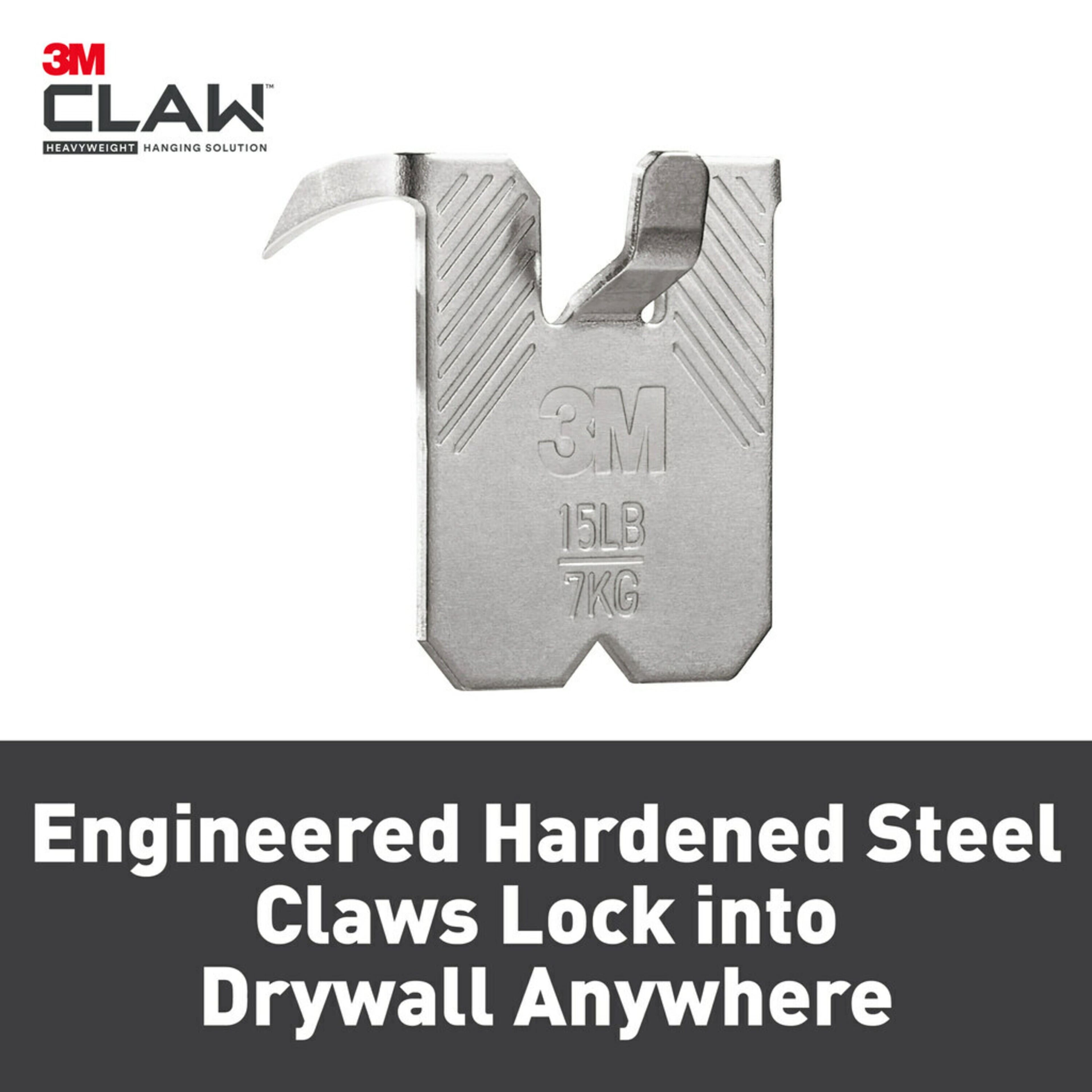 3M CLAW™ 15lb. Drywall Picture Hangers, 5ct.