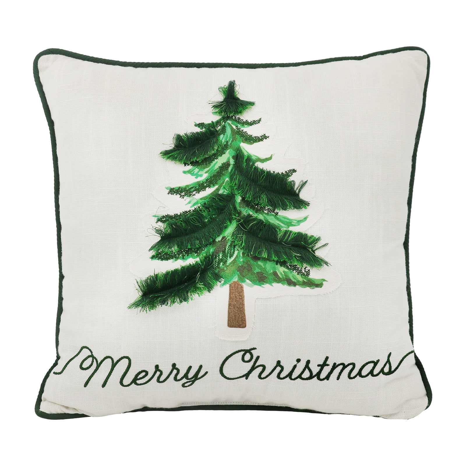 16&#x22; Merry Christmas Tree Throw Pillow by Ashland&#xAE;