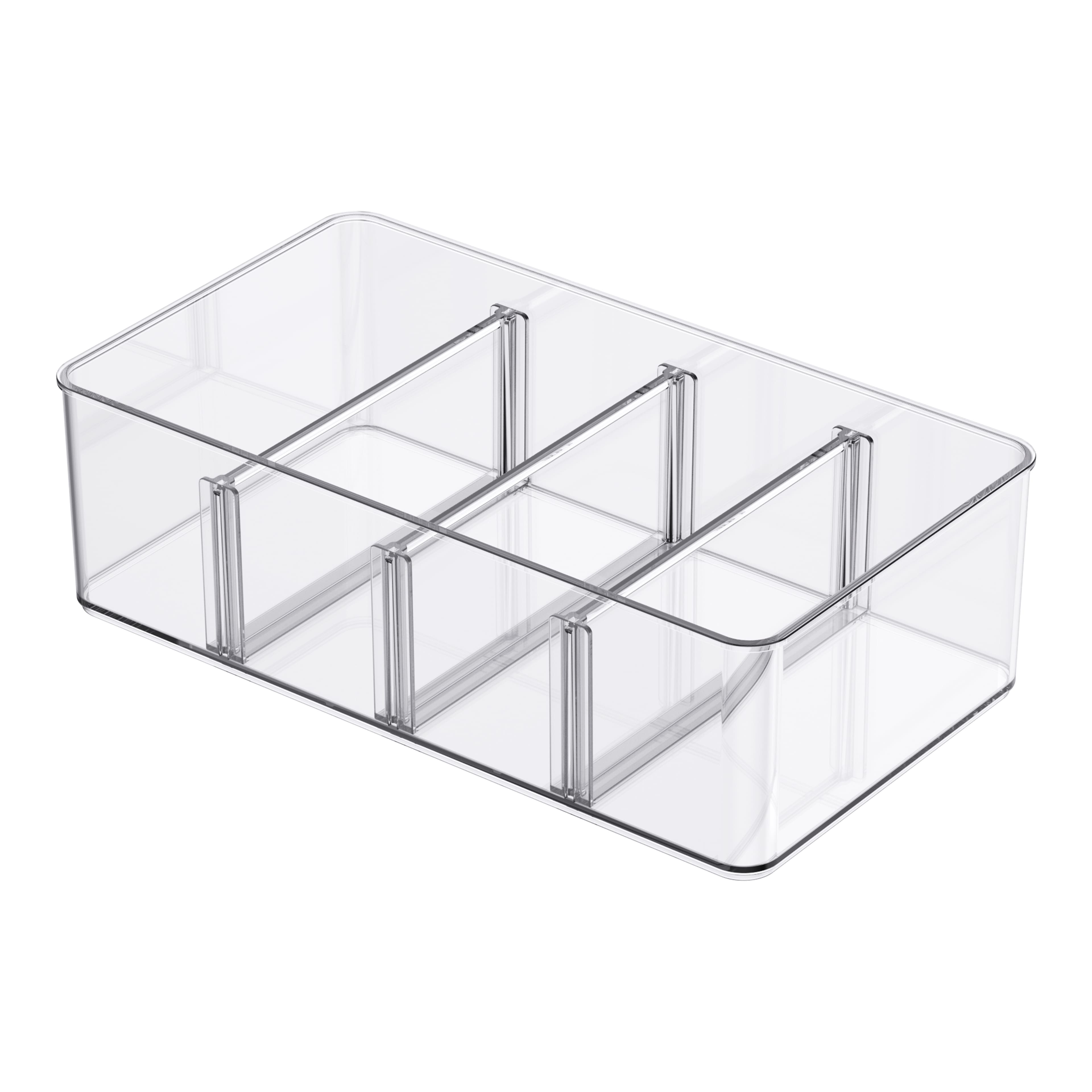 Clear Storage Bin with Dividers by Simply Tidy™