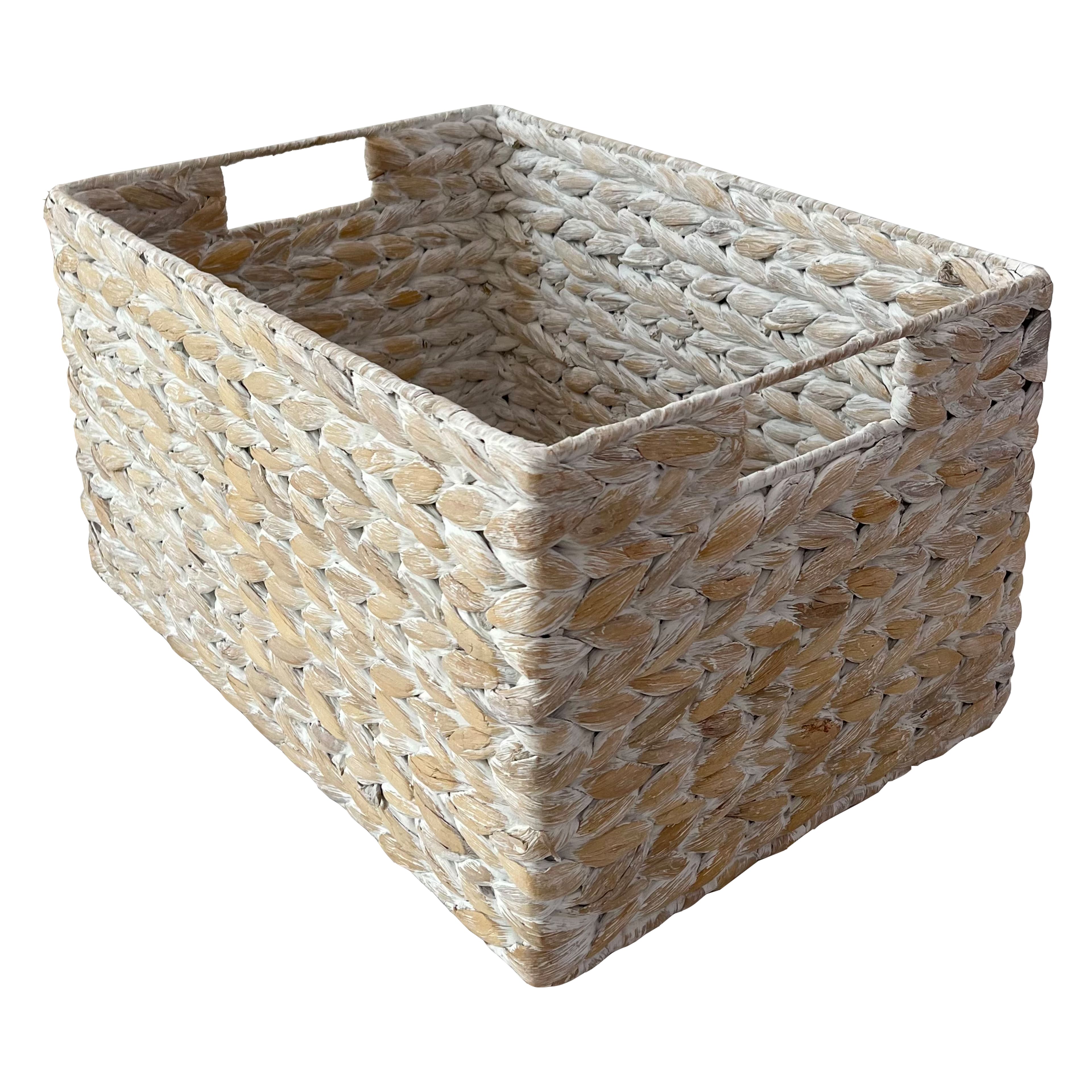 Large White Hyacinth Basket by Ashland®