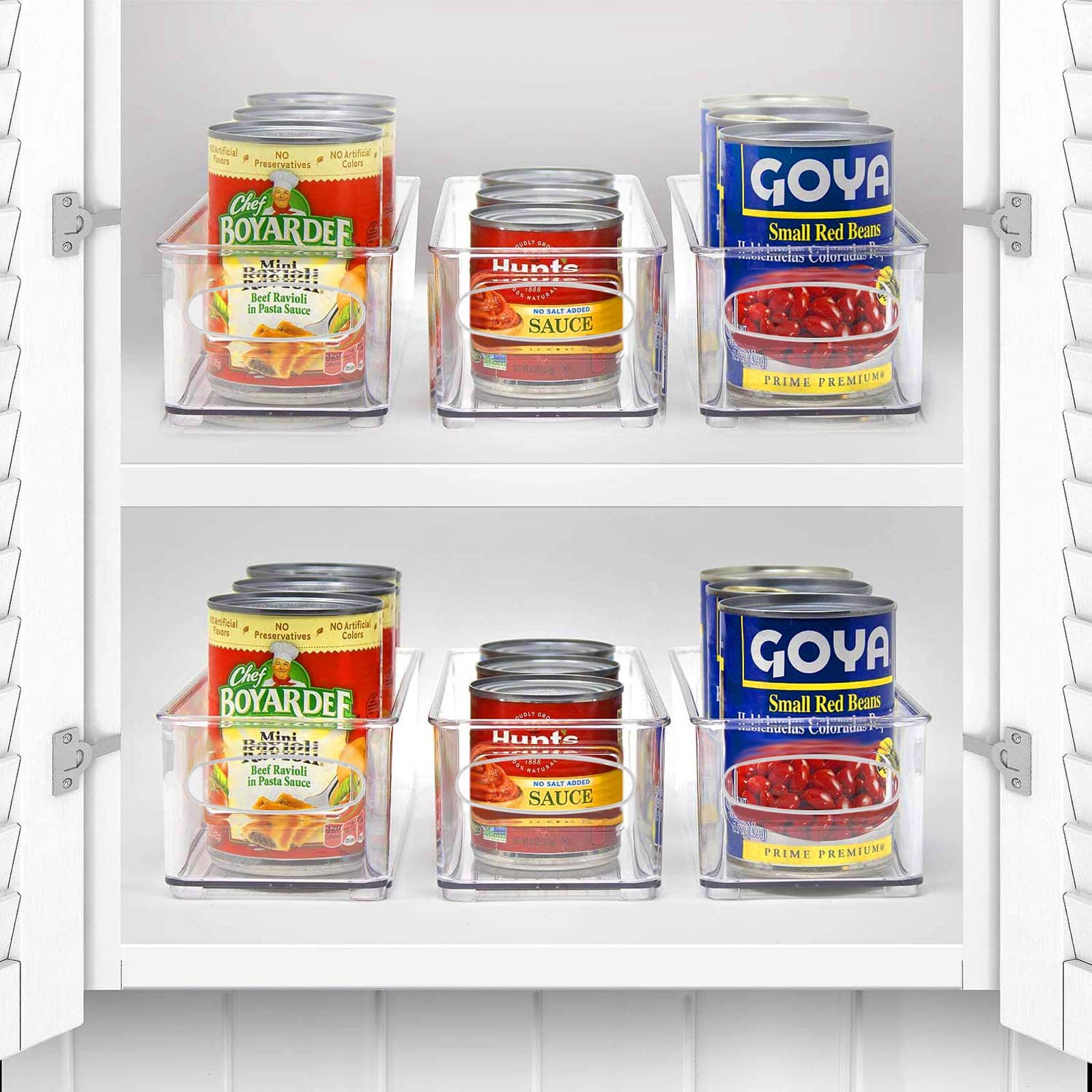 Sorbus Small Clear Kitchen & Fridge Storage Bins