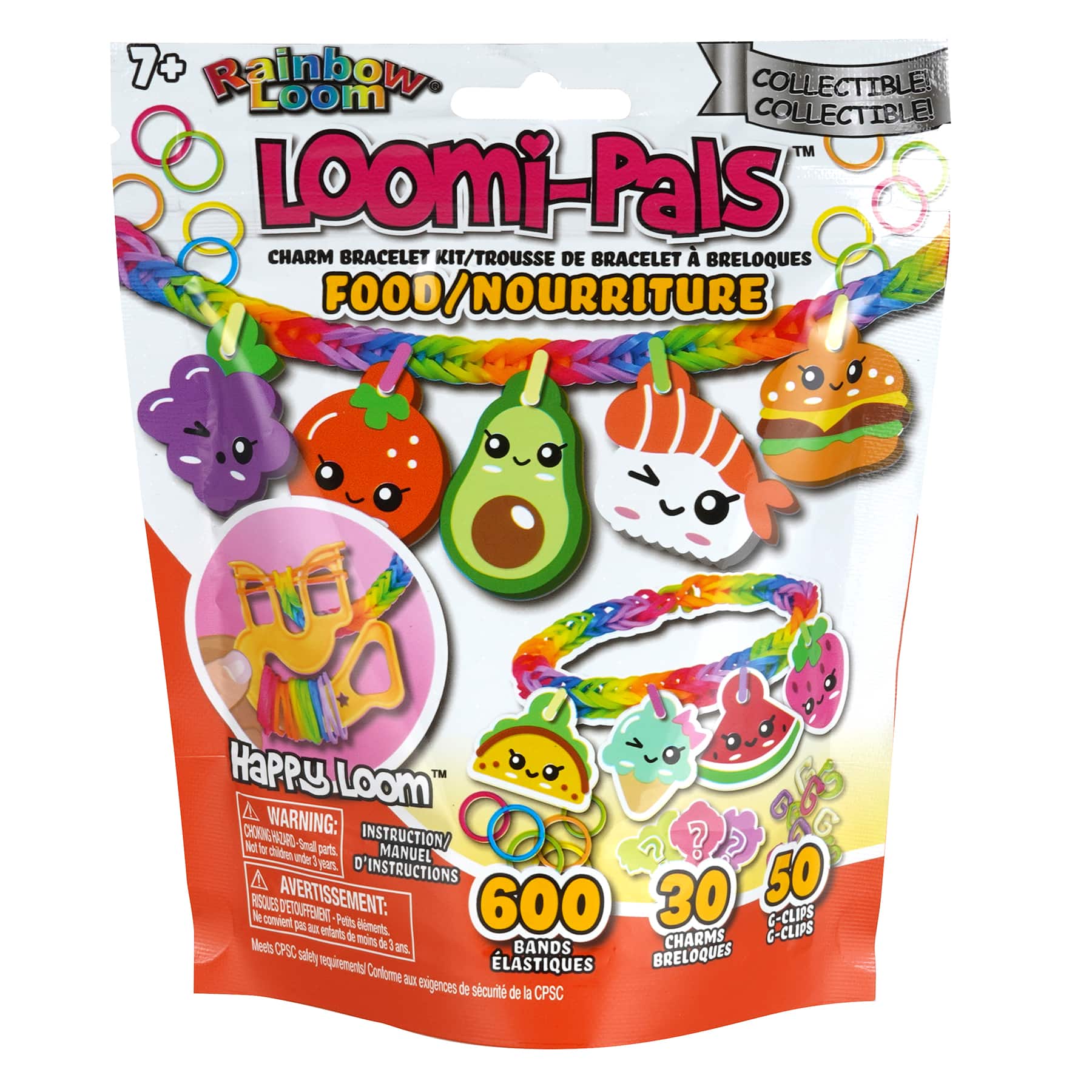 Rainbow Loom® Loomi-Pals™ Charm Bracelet Kit, Food Series
