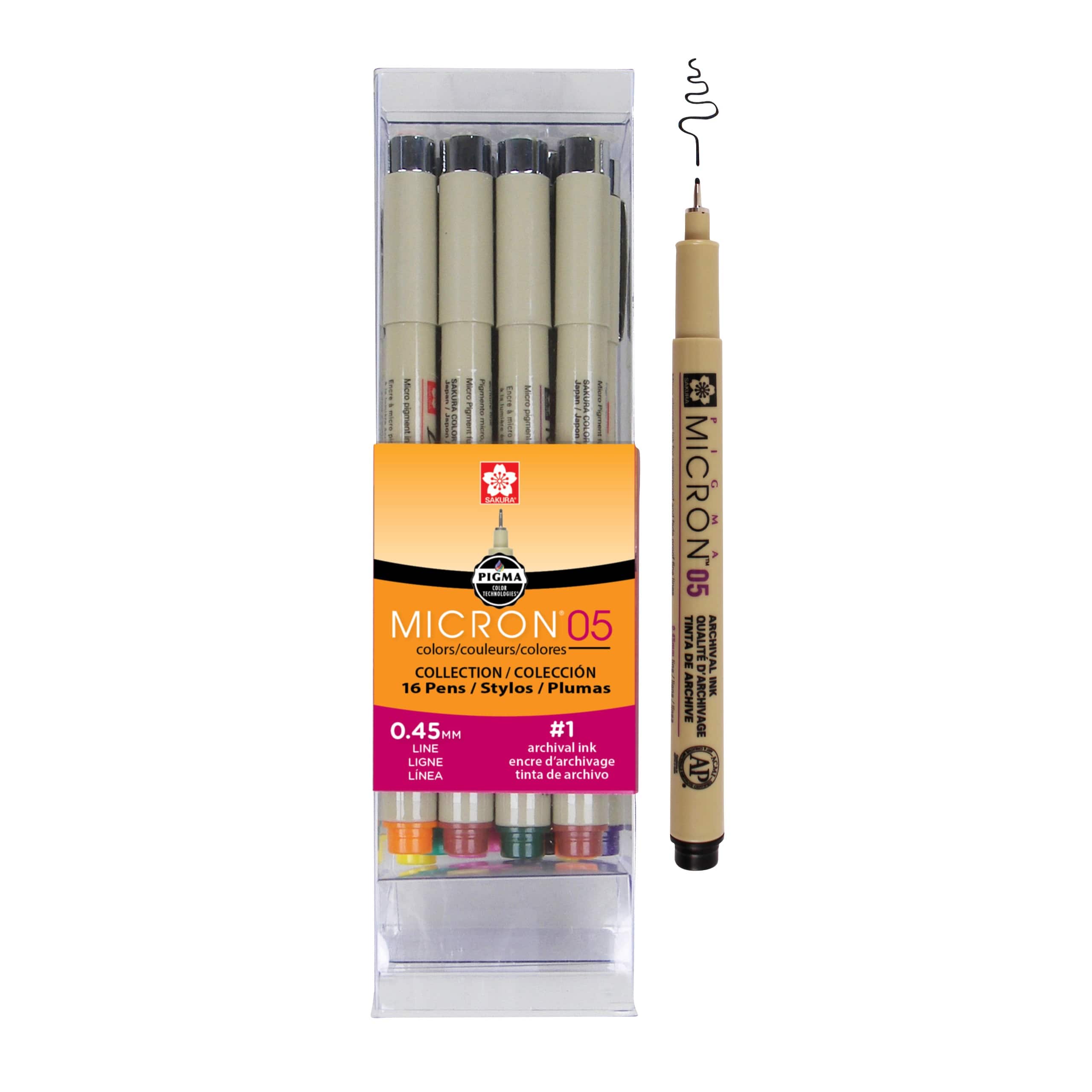 Pigma&#xAE; Micron&#x2122; 05 Fine Line 16 Piece Color Cube Set