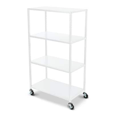 White Heights 4-Tier Rolling Cart by Simply Tidy® | Michaels