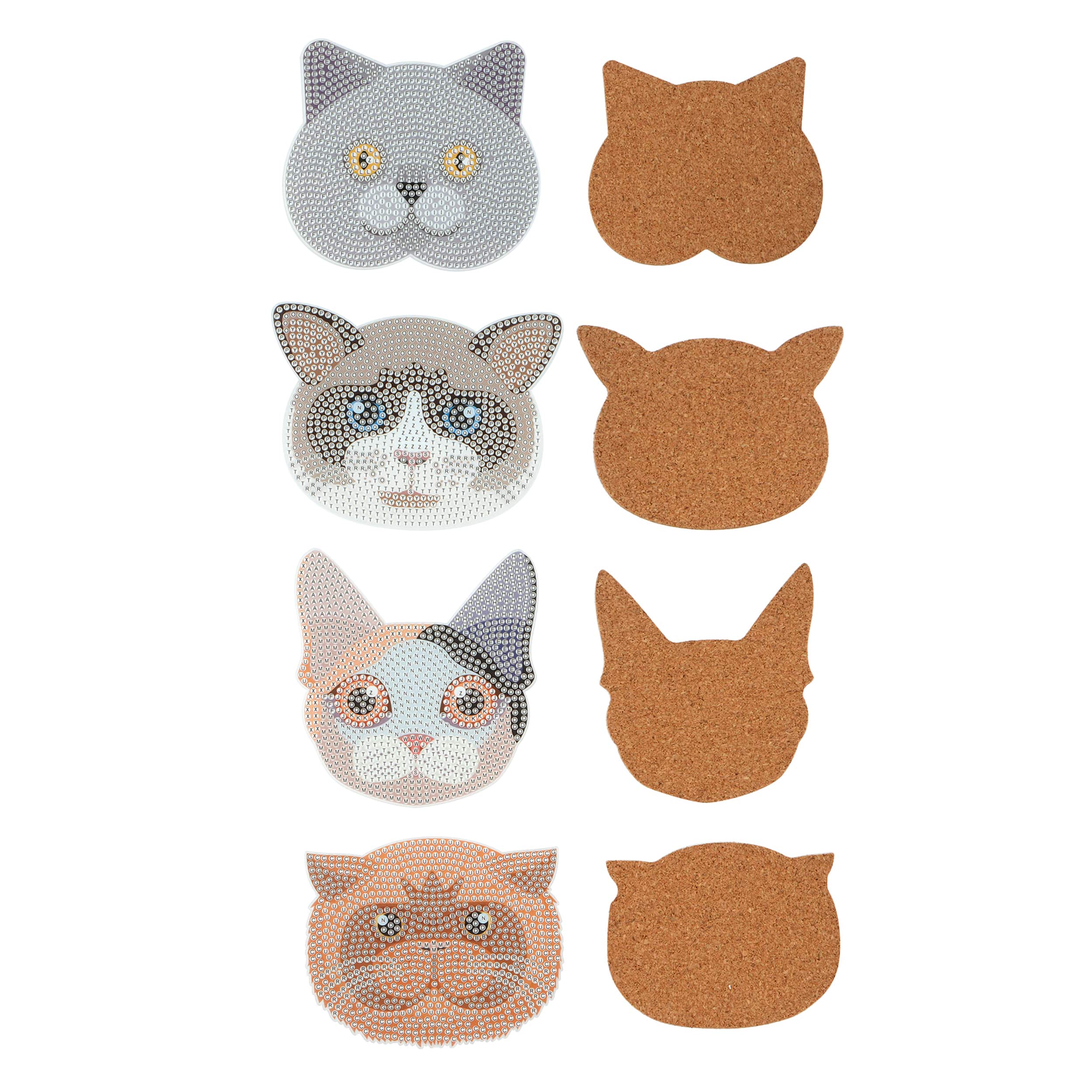 Cat Diamond Art Coaster Kit by Make Market&#xAE;