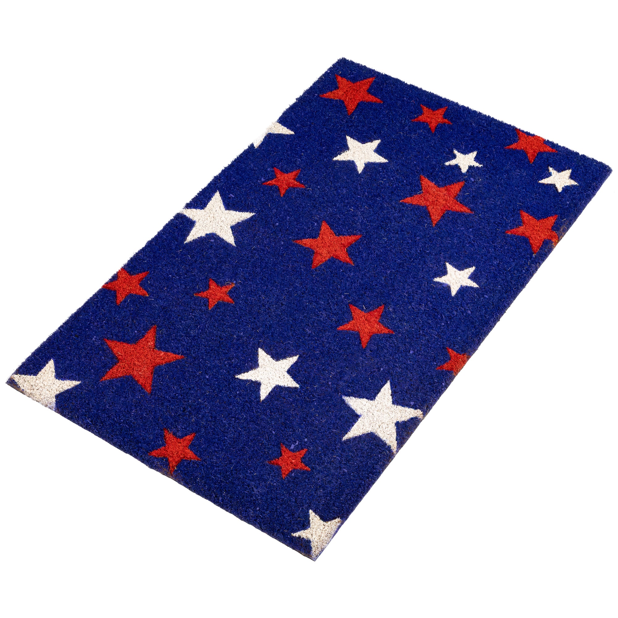 Patriotic Red, White & Blue Star Outdoor Doormat