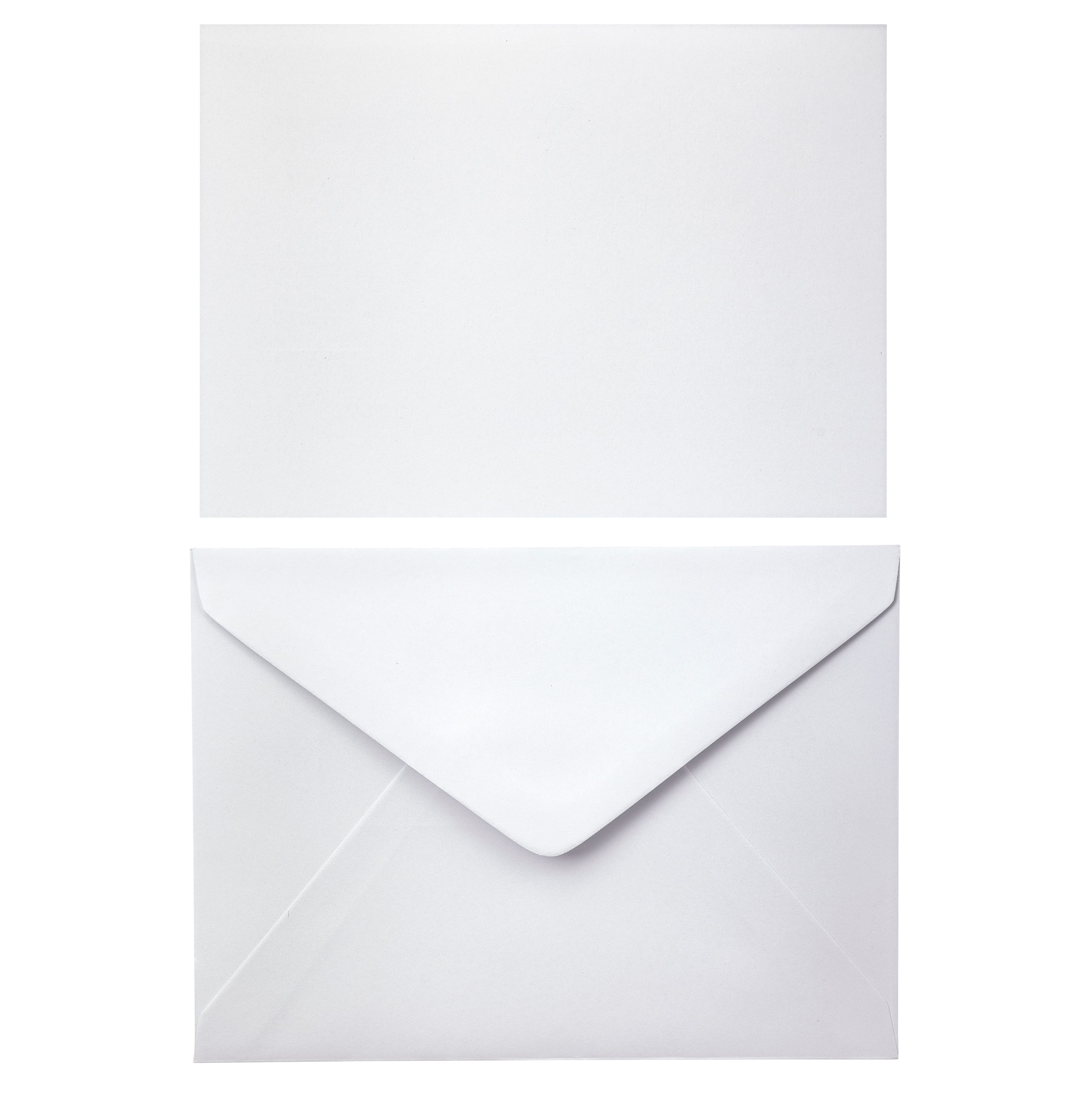 12 Packs: 10 ct. (120 total) White Cards & Envelopes by Recollections™, 5" x 7"