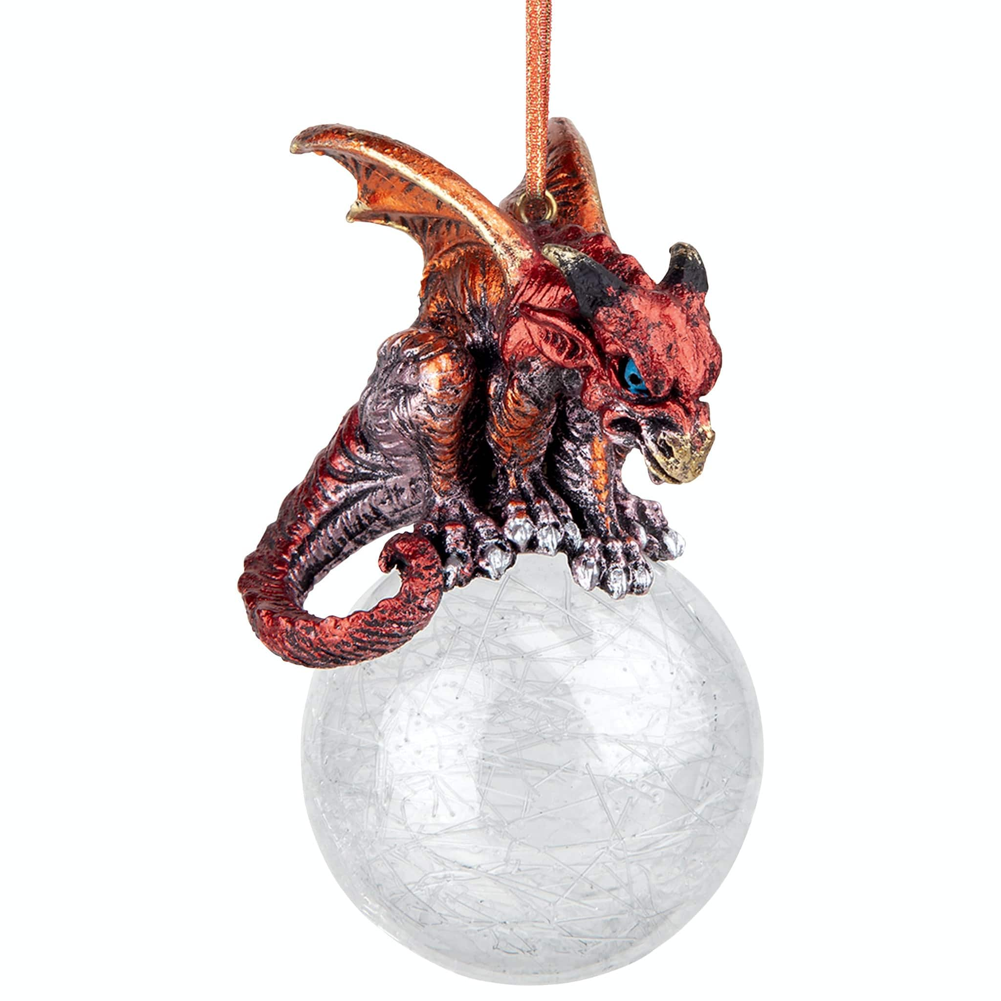 Design Toscano The Pensive Percher Dragon 2018 Collectible Holiday Ornament