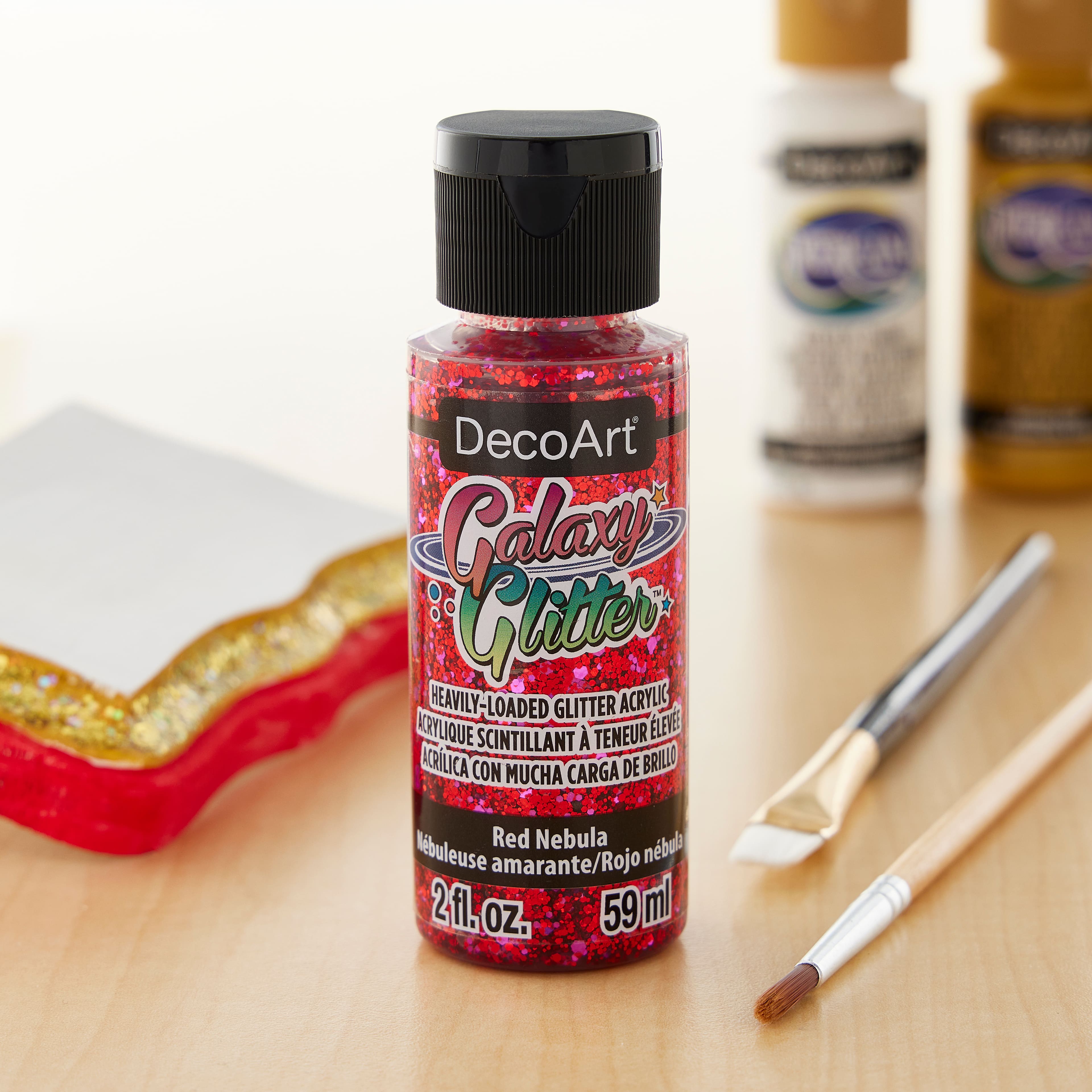 12 Pack: DecoArt&#xAE; Galaxy Glitter&#x2122; Acrylic Paint