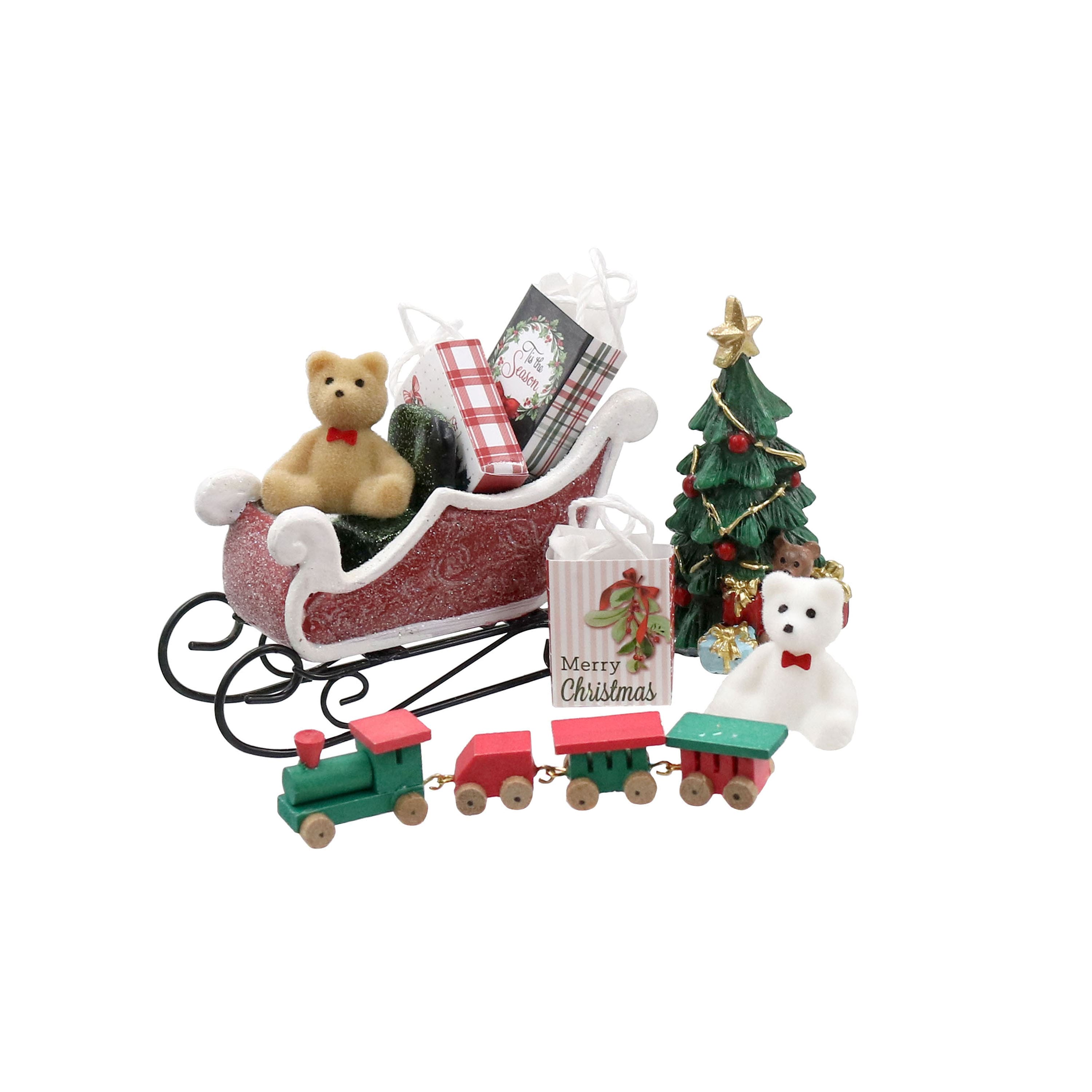 Mini Red Santa&#x27;s Sleigh by Ashland&#xAE;