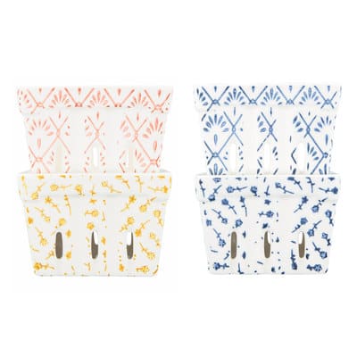 Stamped Stoneware Berry Baskets